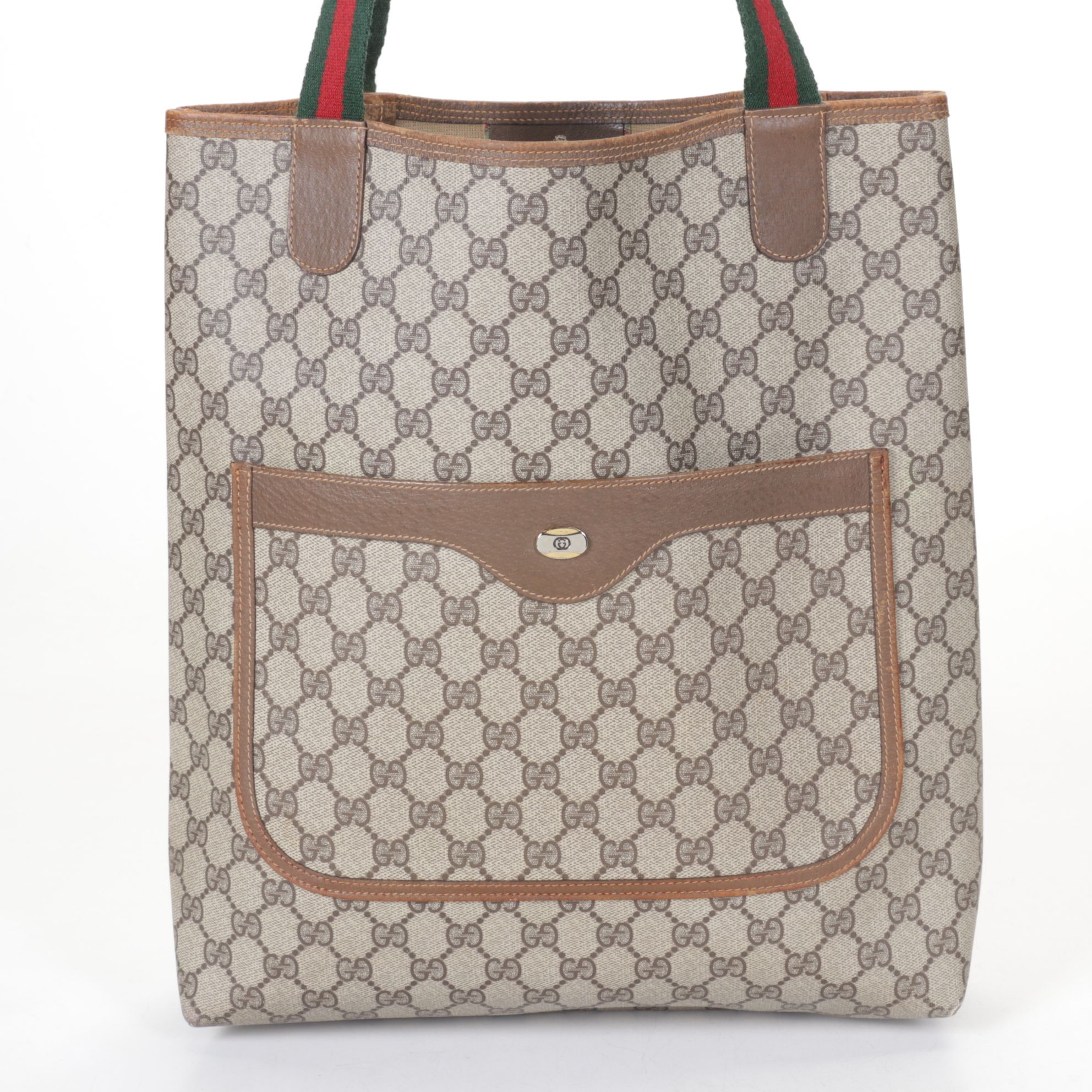 Gucci Accessory Collection Sherry Line Tote in GG Supreme Coated Canvas