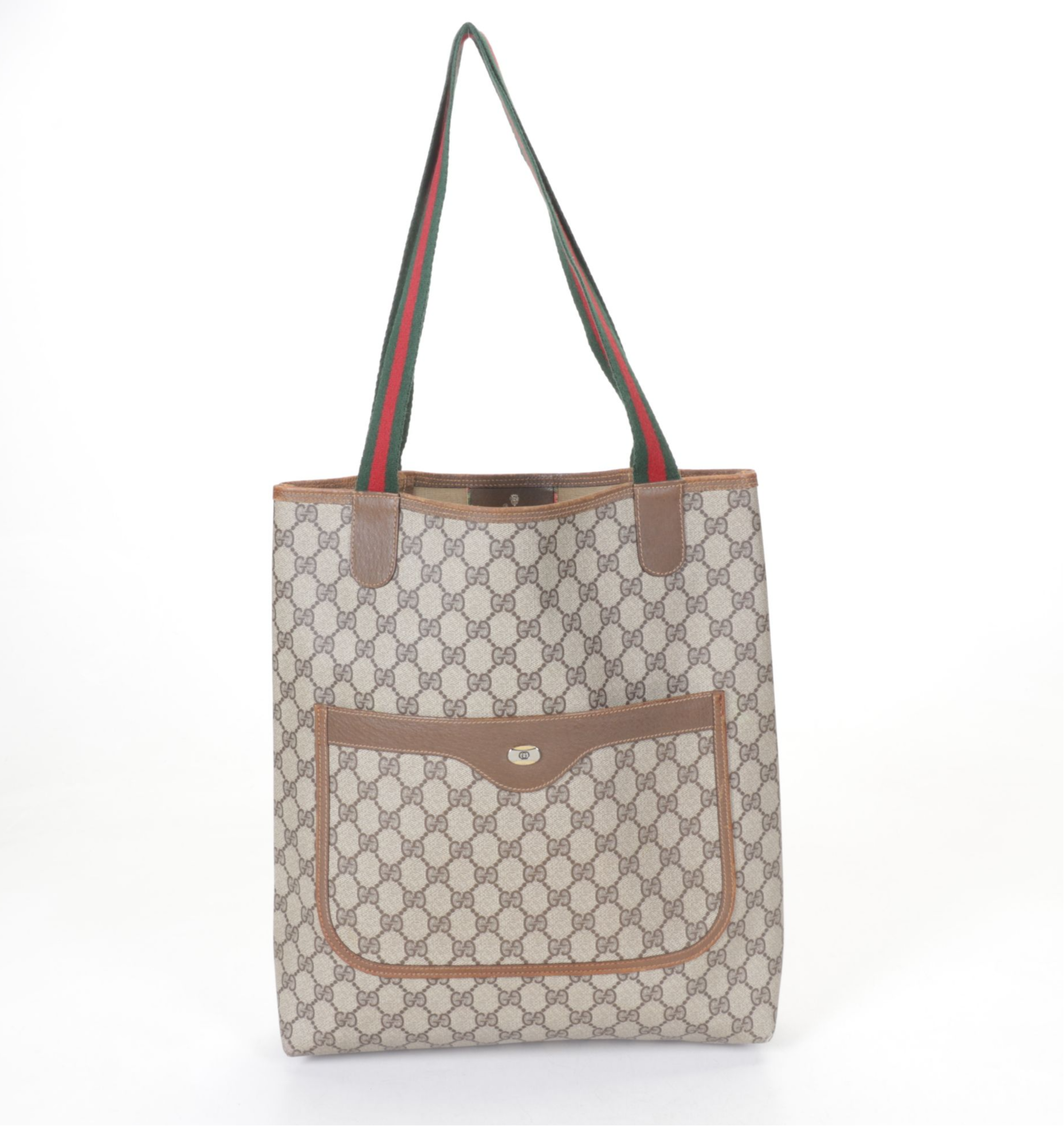 Gucci Accessory Collection Sherry Line Tote in GG Supreme Coated Canvas