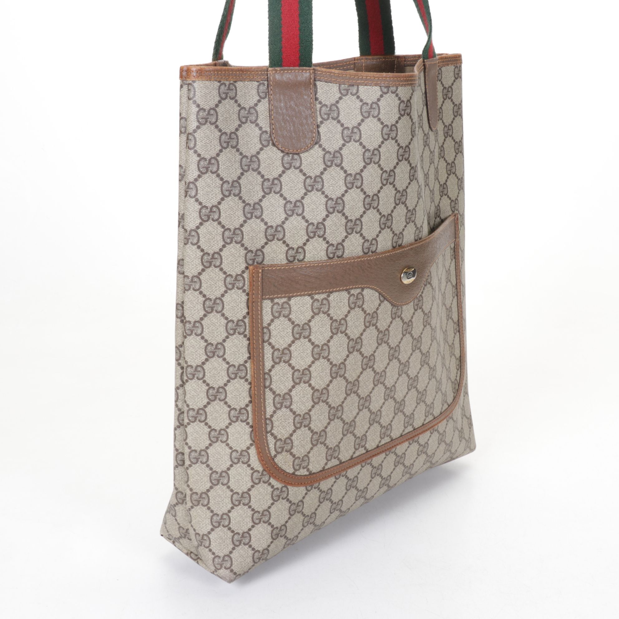 Gucci Accessory Collection Sherry Line Tote in GG Supreme Coated Canvas