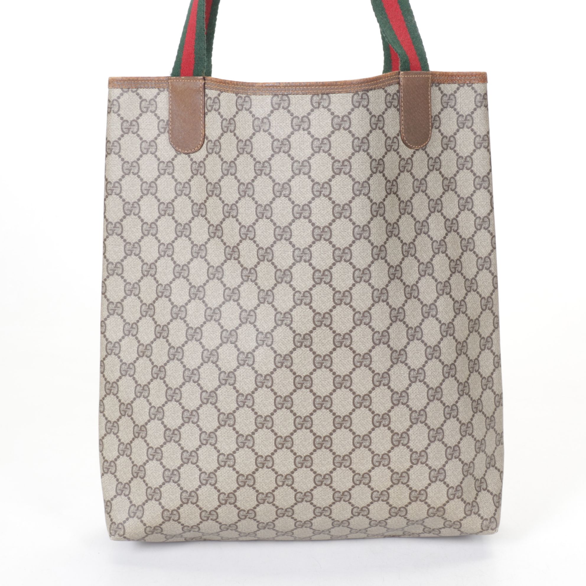Gucci Accessory Collection Sherry Line Tote in GG Supreme Coated Canvas