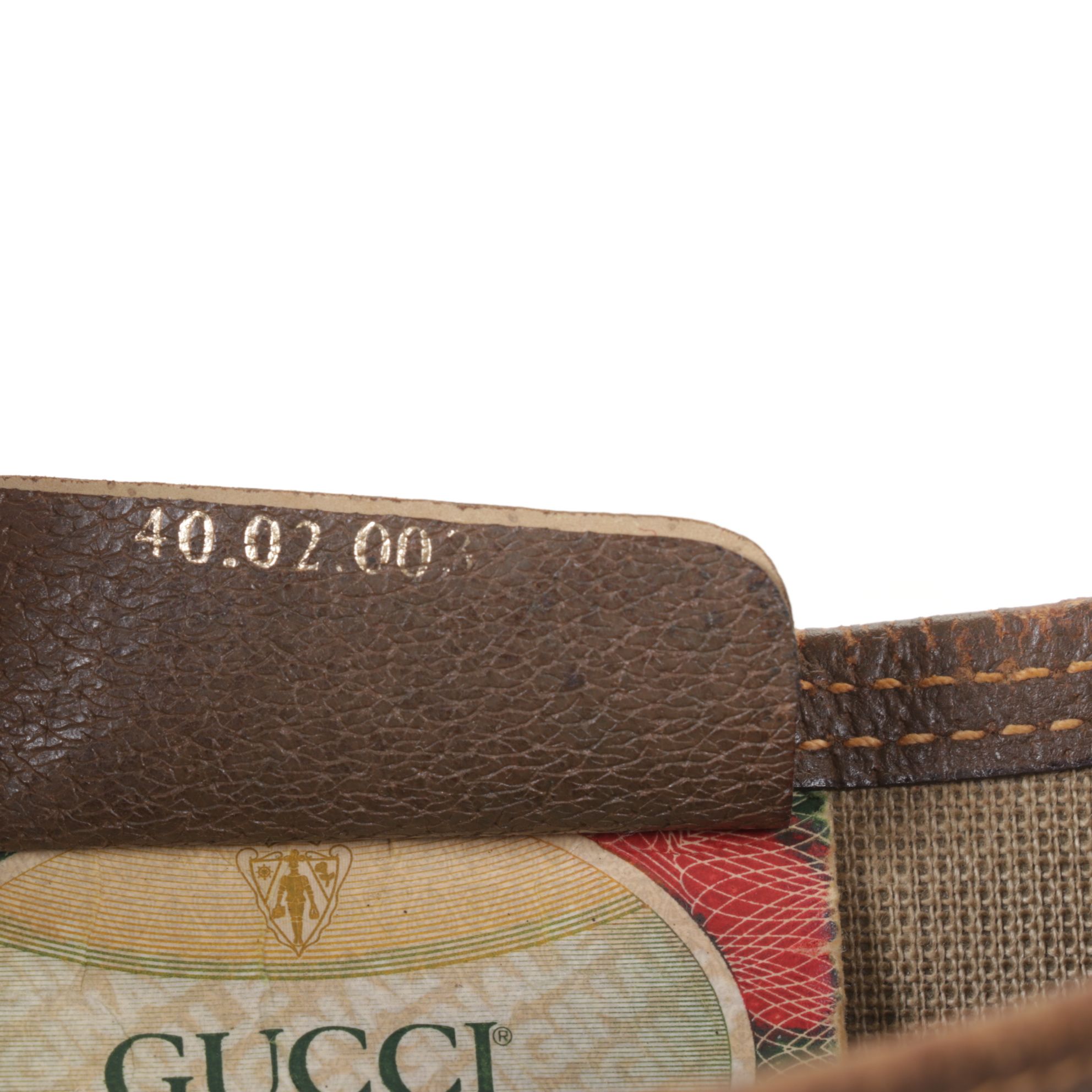 Gucci Accessory Collection Sherry Line Tote in GG Supreme Coated Canvas