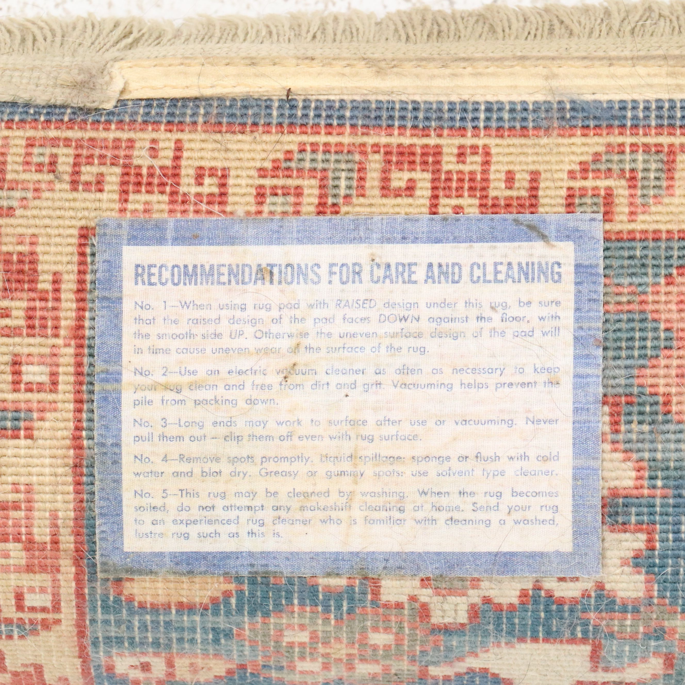 4'2 x 6'1 Machine Made Karastan "Williamsburg" Oushak Style Area Rug