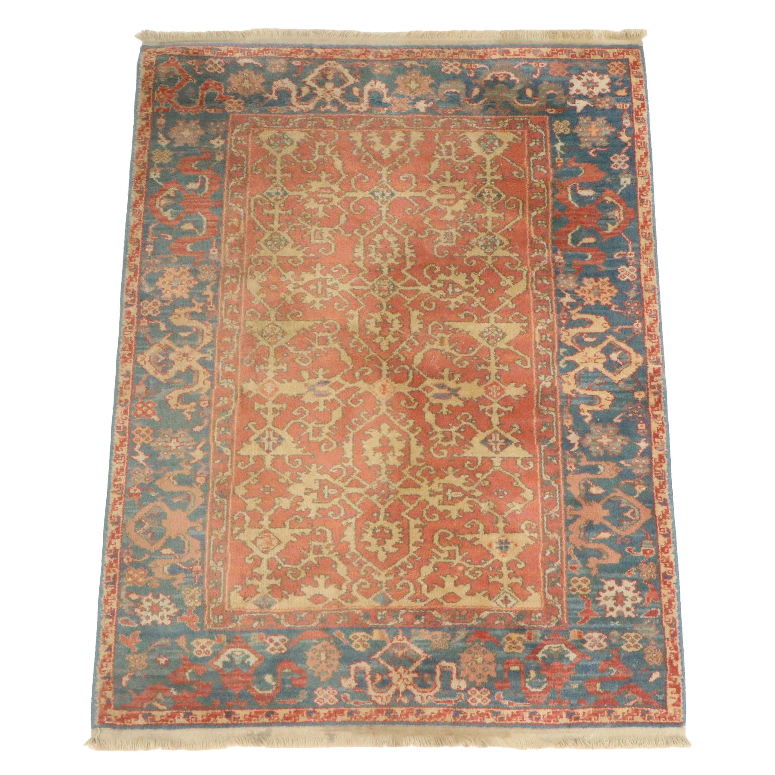 4'2 x 6'1 Machine Made Karastan "Williamsburg" Oushak Style Area Rug