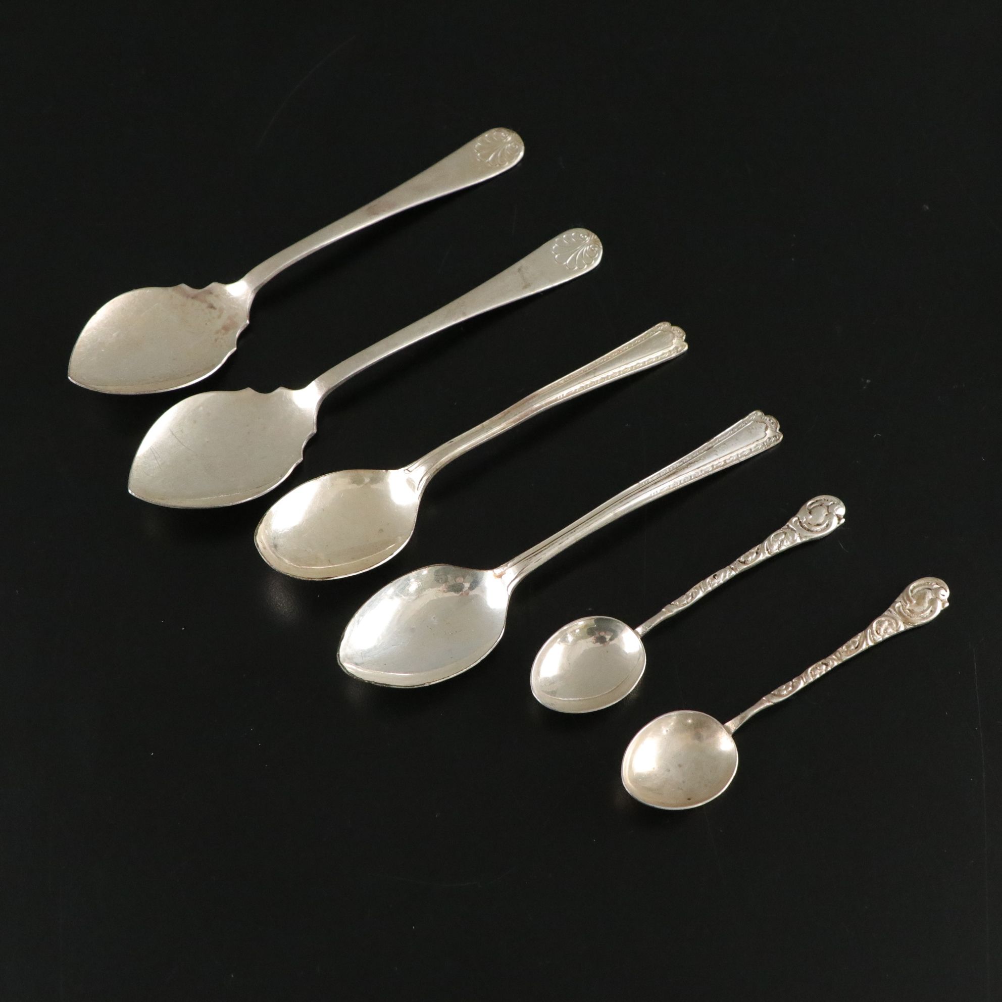 Silver Plate Sauce Ladle, Fruit Fork, Teaspoons and More