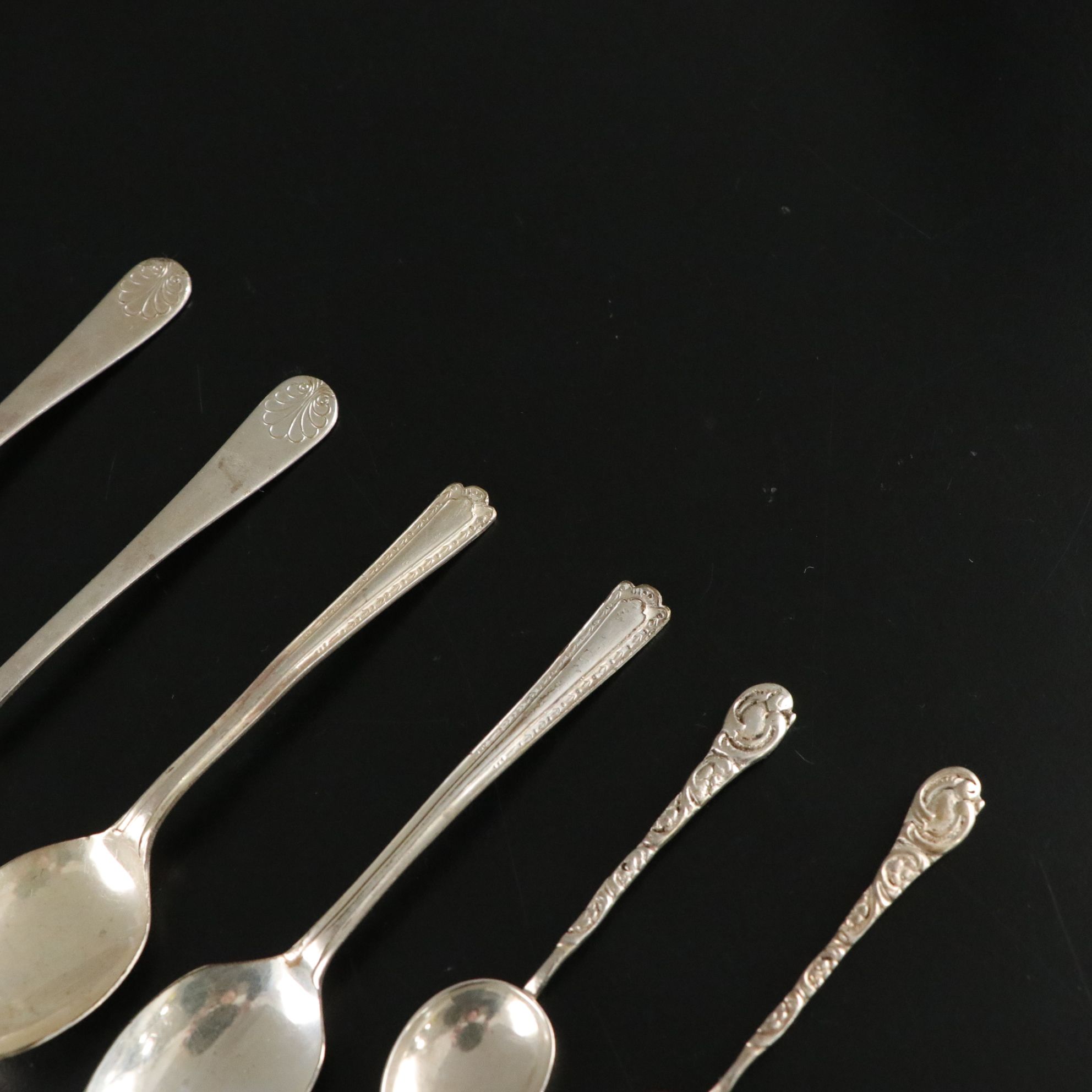 Silver Plate Sauce Ladle, Fruit Fork, Teaspoons and More