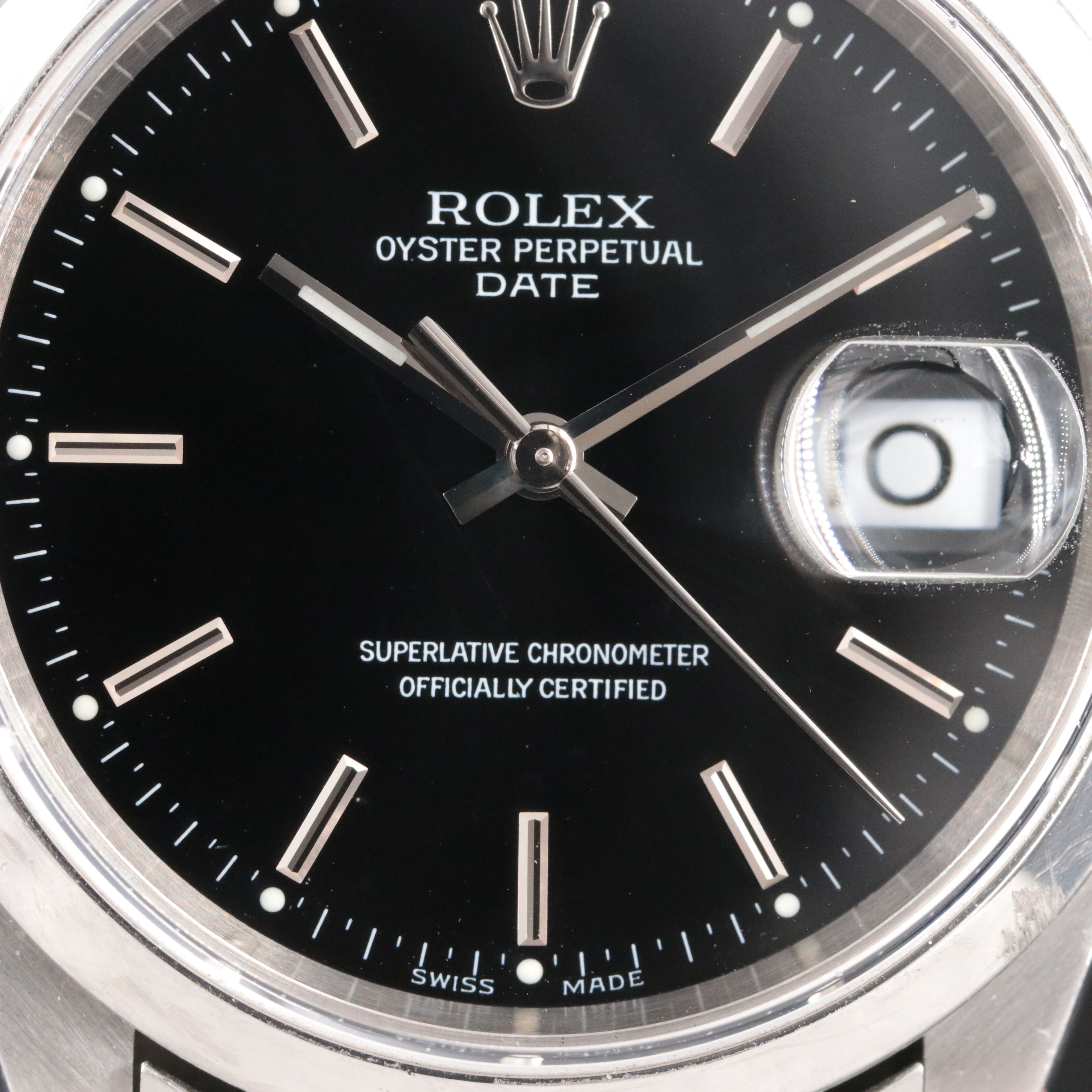 2000 Rolex Oyster Perpetual Date Steel Model 15200 Watch