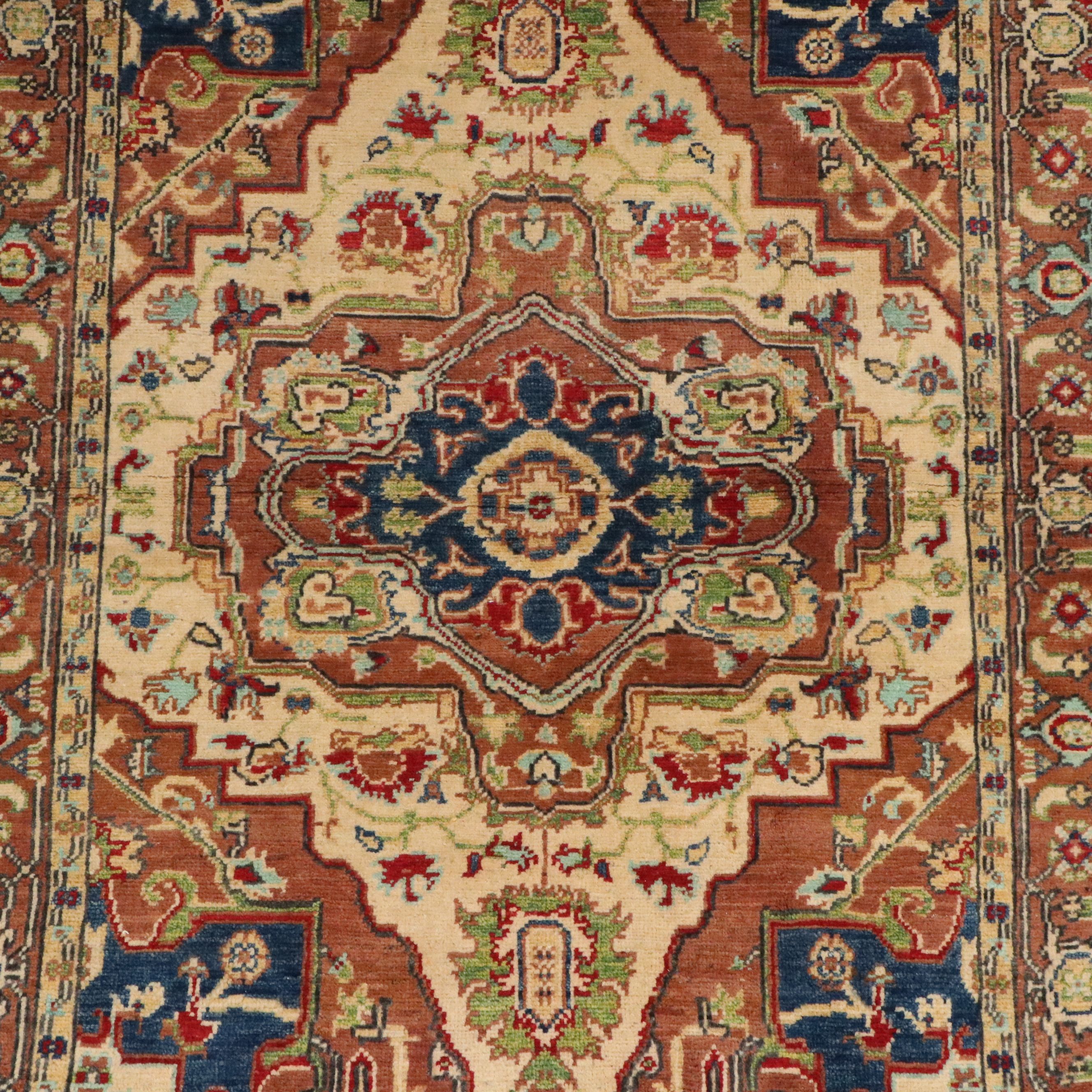 3'8 x 5'10 Hand-Knotted Afghan Kazak Area Rug