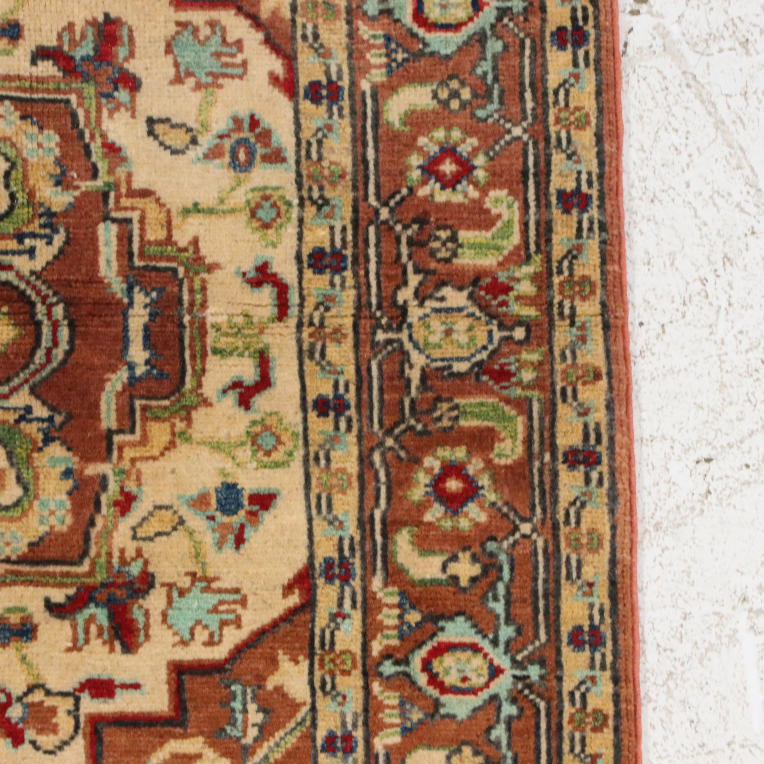 3'8 x 5'10 Hand-Knotted Afghan Kazak Area Rug