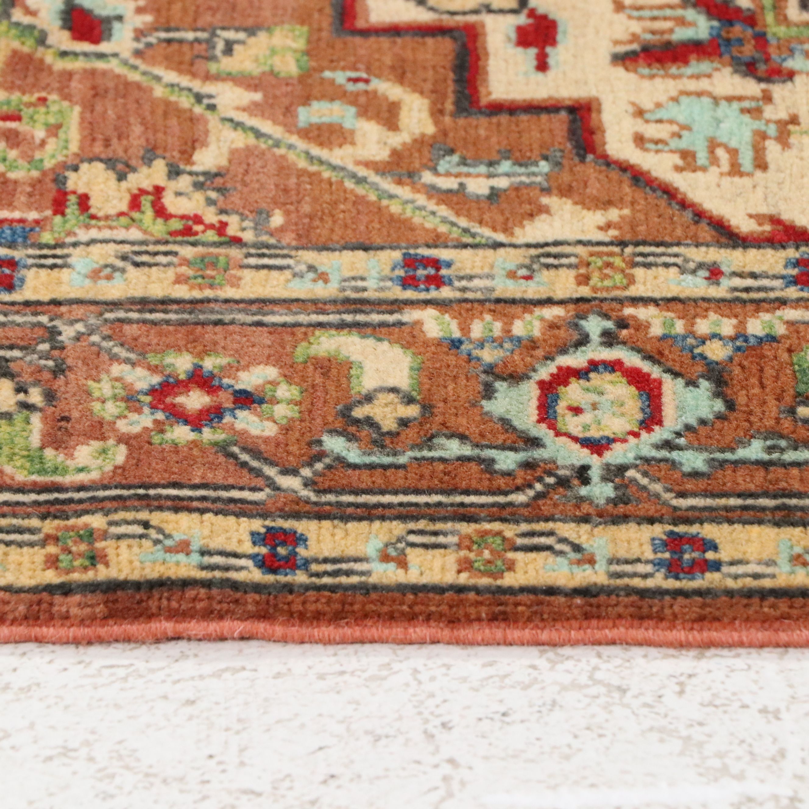 3'8 x 5'10 Hand-Knotted Afghan Kazak Area Rug