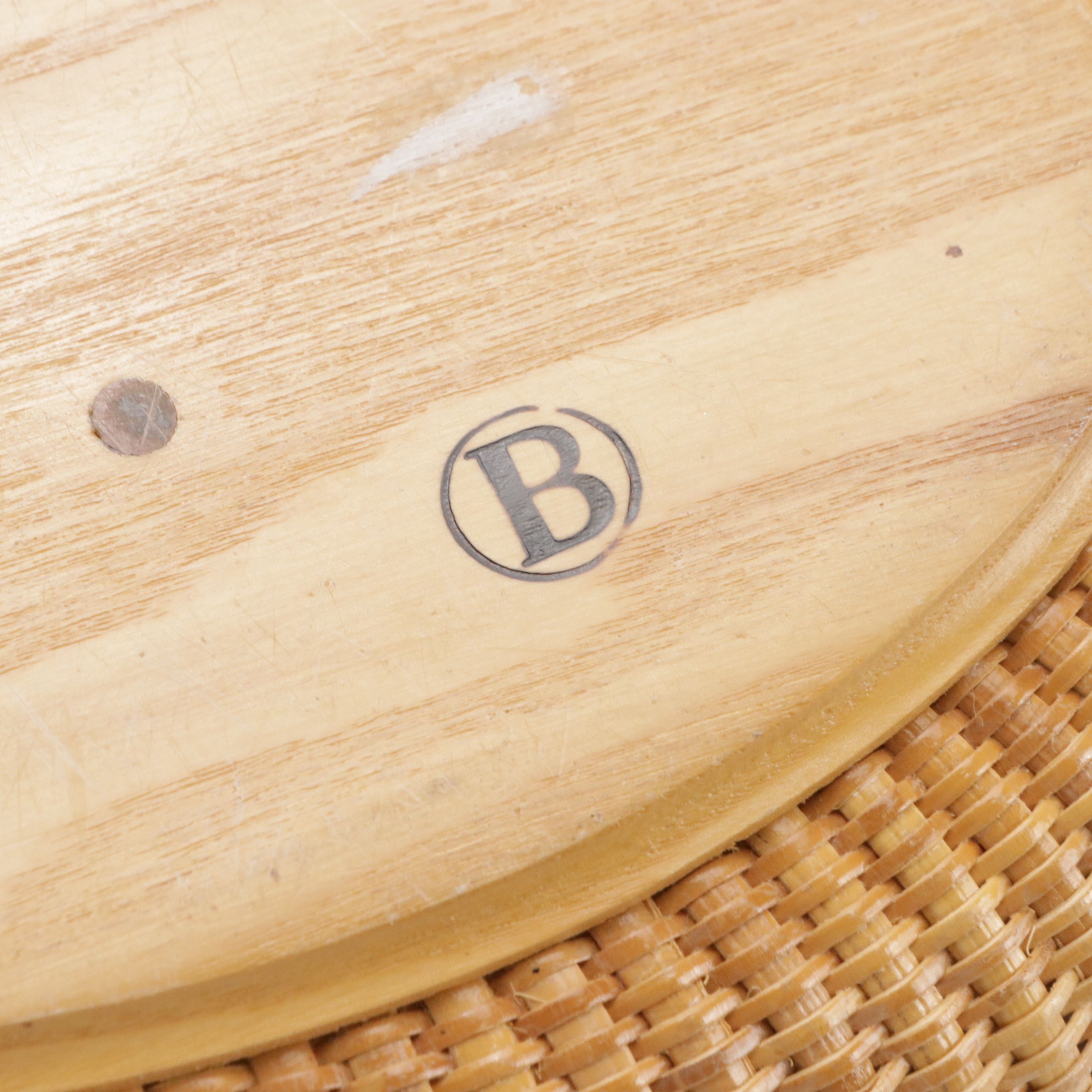 Nantucket Style Woven Basket Purse with Braided Leather Strap