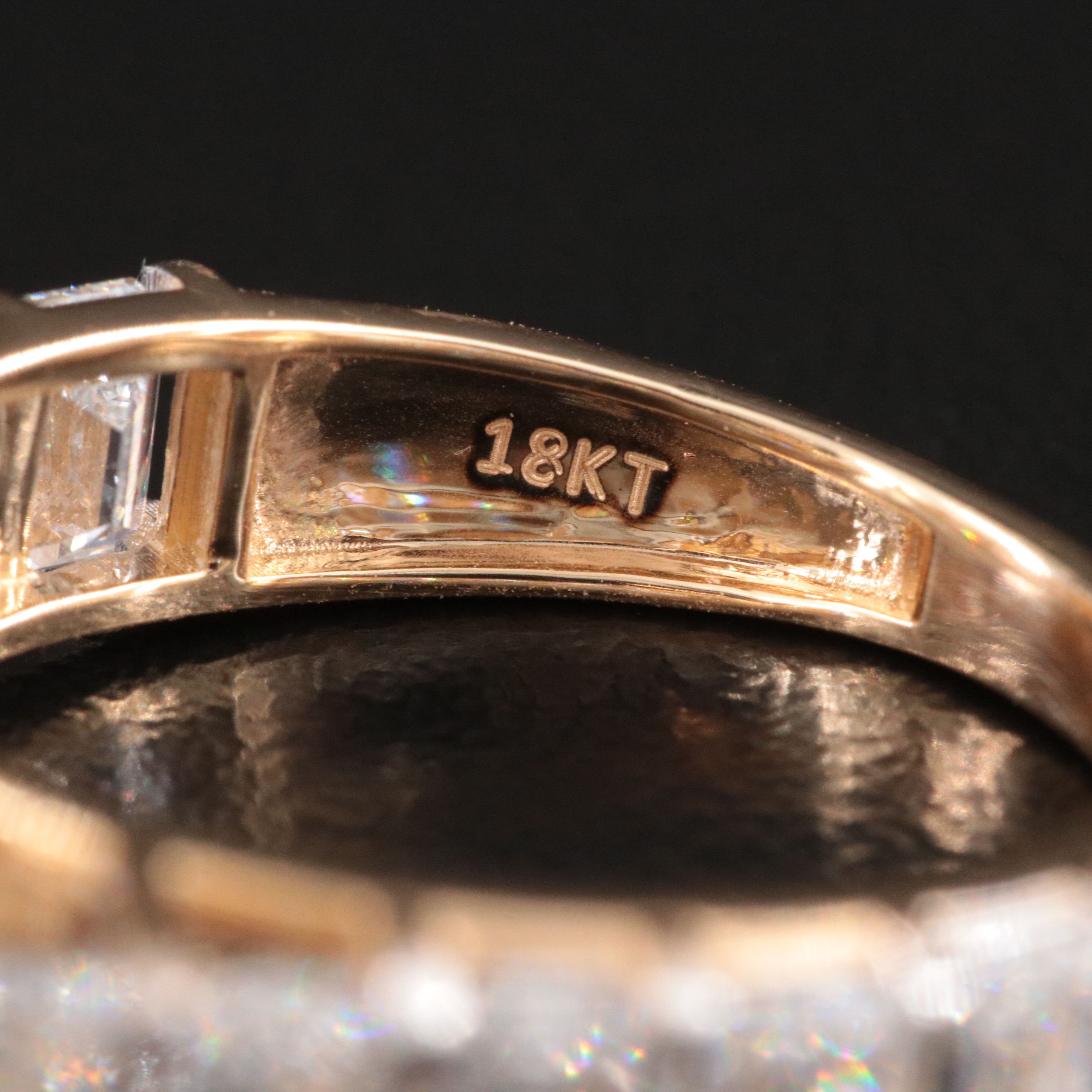 18K 7.01 CTW Lab Grown Diamond Ring with IGI Report