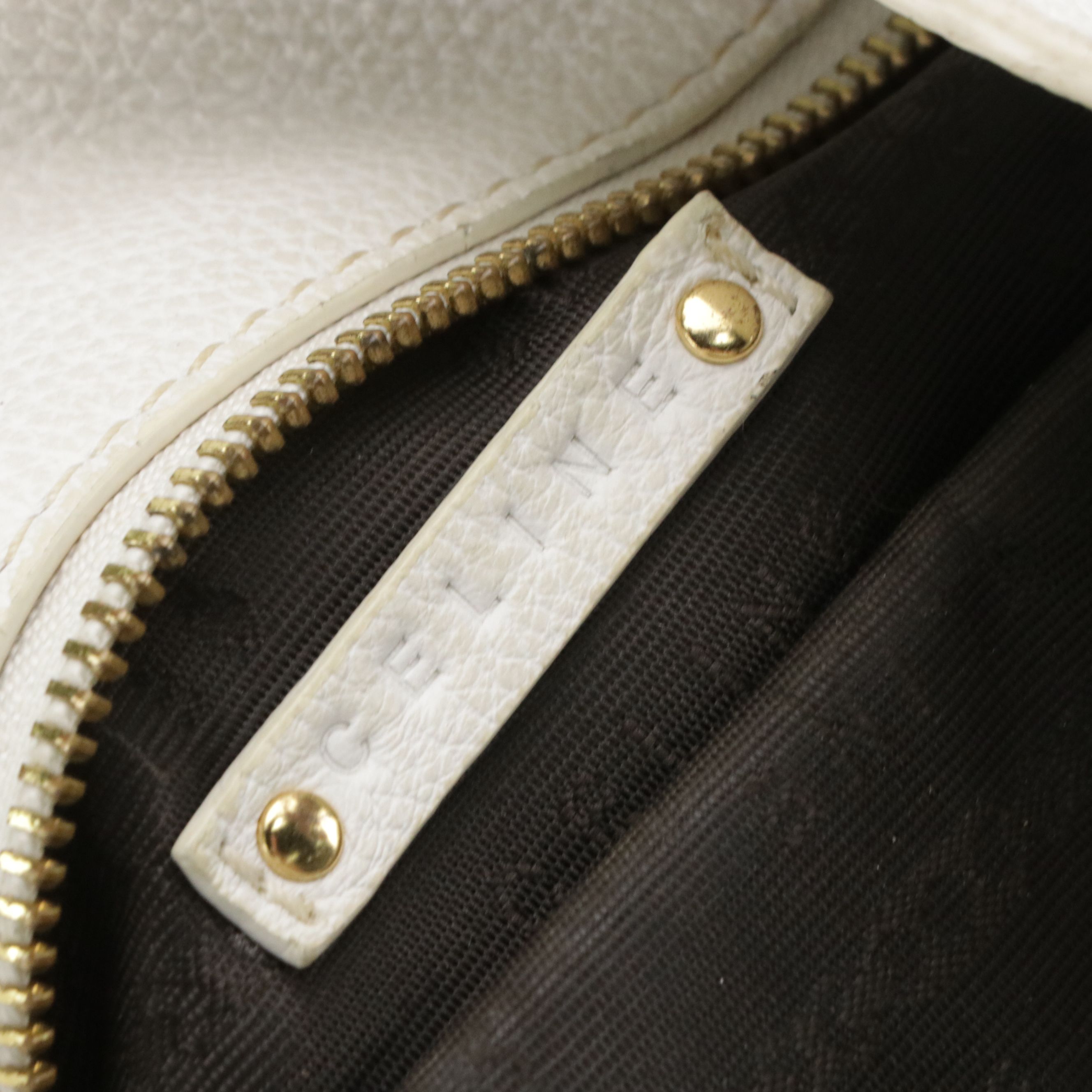 Celine Perforated Carriage Logo Tote Bag in Grained Leather