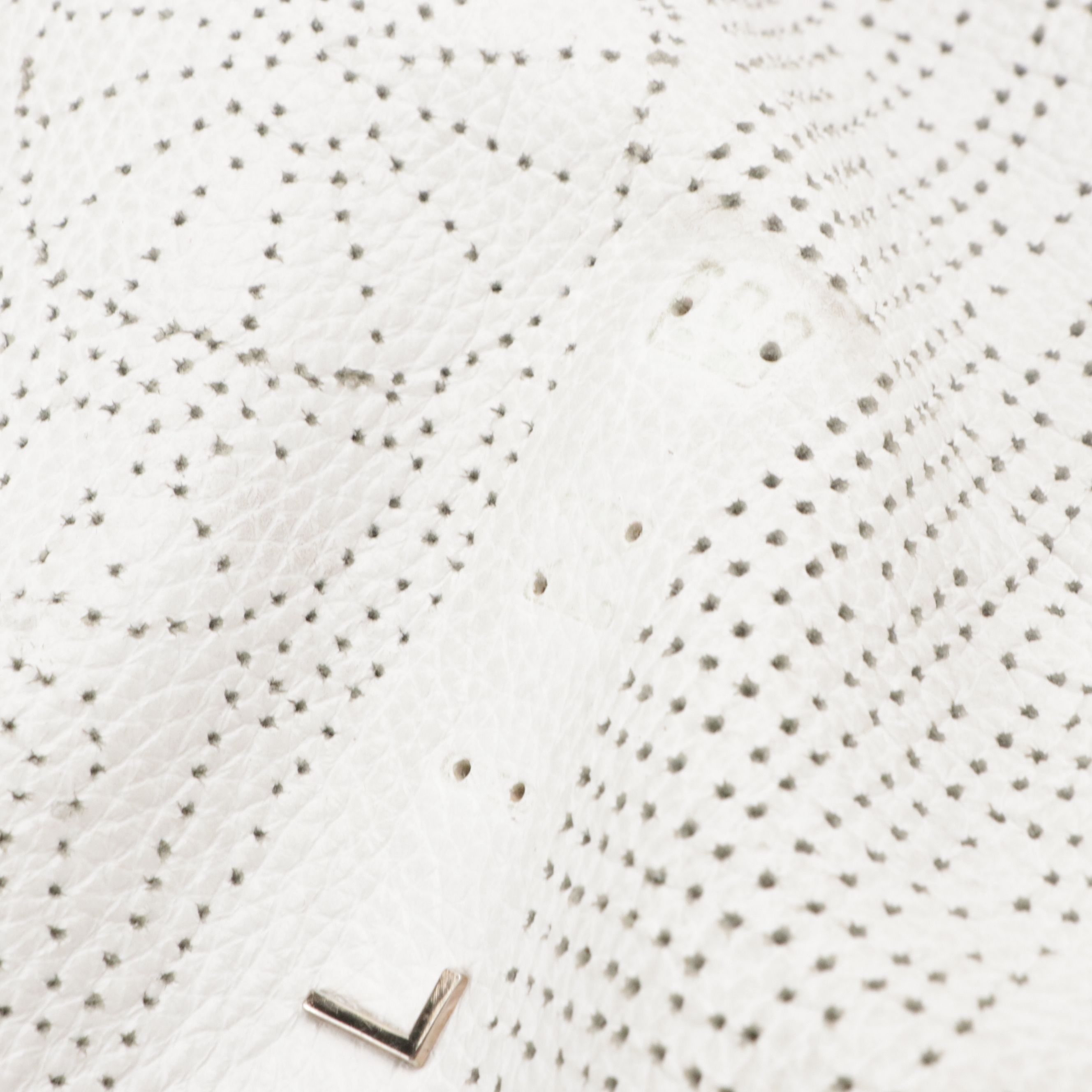 Celine Perforated Carriage Logo Tote Bag in Grained Leather