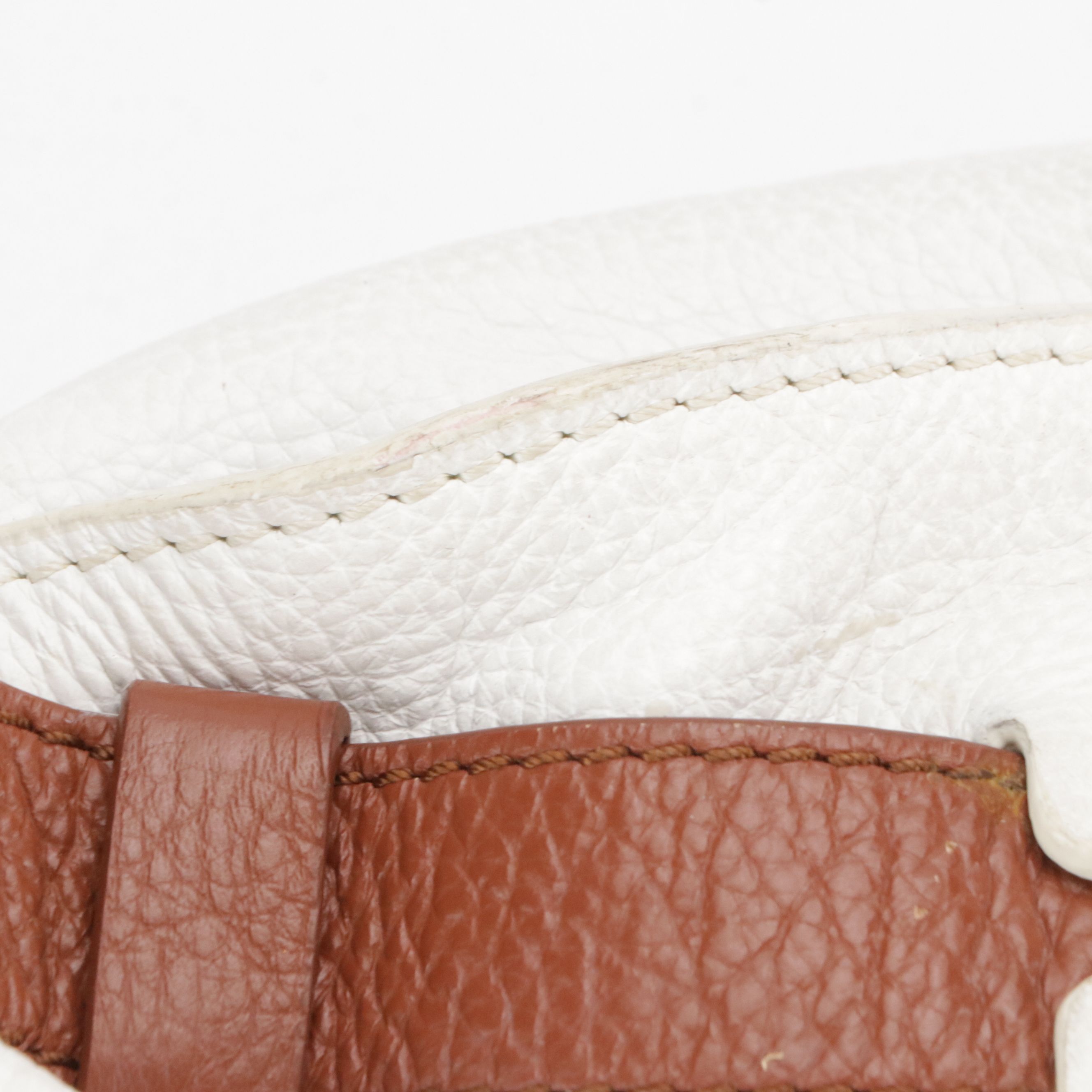 Celine Perforated Carriage Logo Tote Bag in Grained Leather