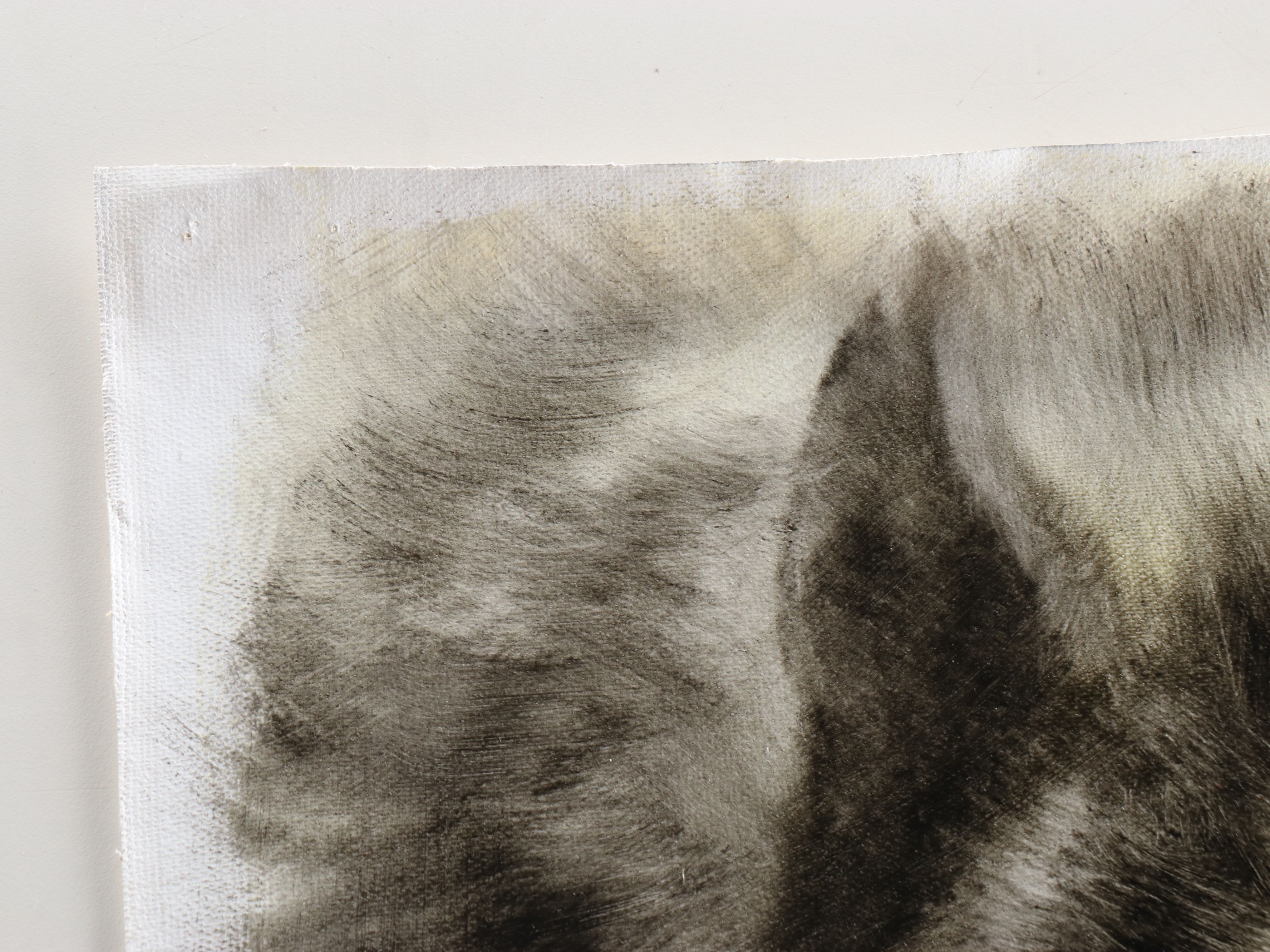 Ling Yao Wen Oil Painting of Wolves 