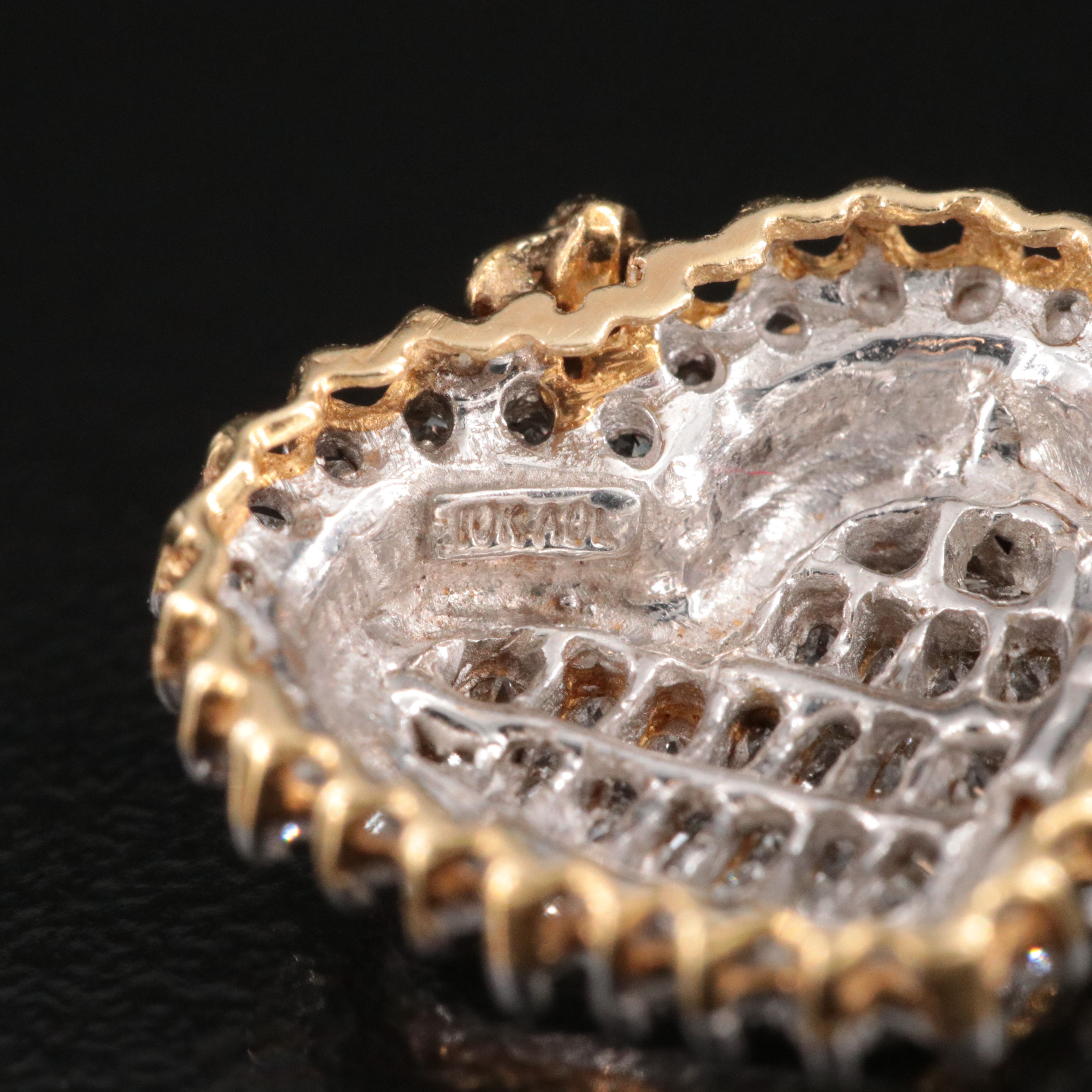 10K 0.45 CTW Diamond Heart Pendant