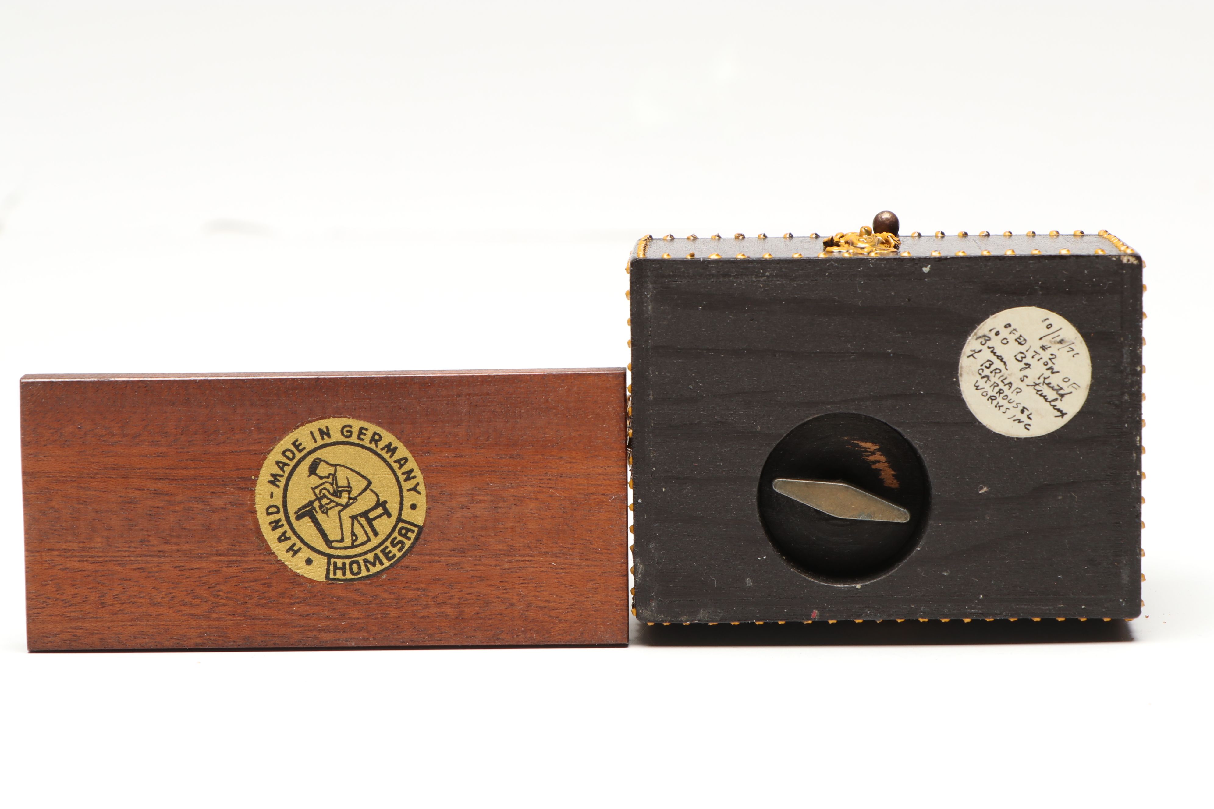 Keith Brian Stalcup for Brilar Carousel Works Music Box with Christmas Décor