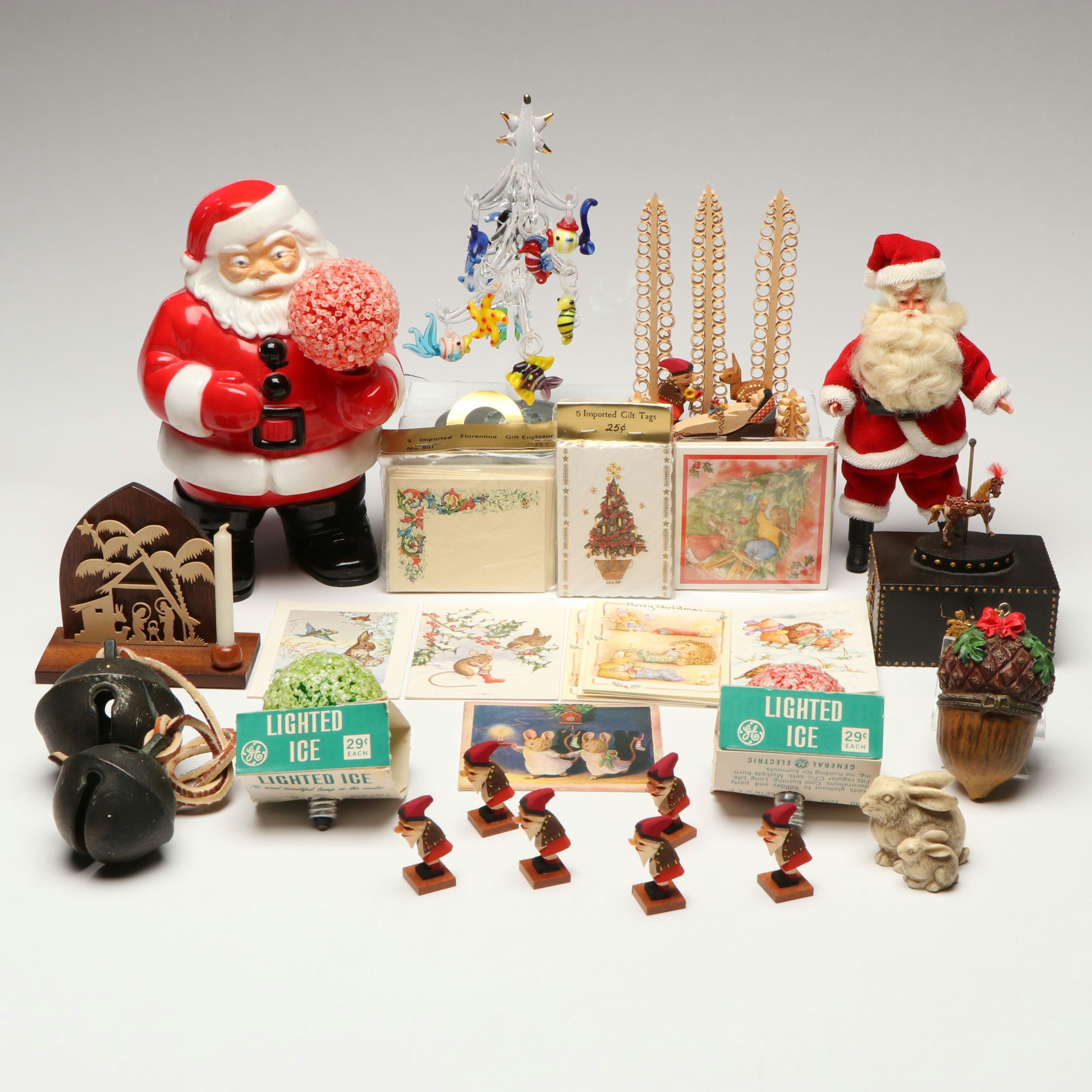 Keith Brian Stalcup for Brilar Carousel Works Music Box with Christmas Décor