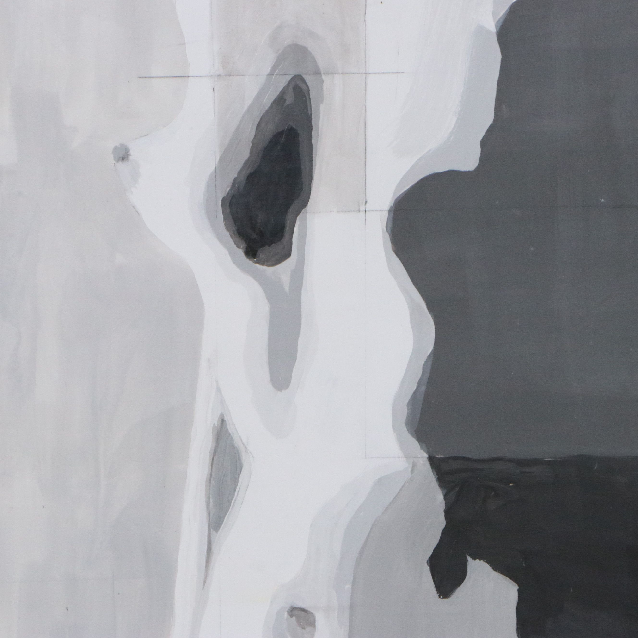 Joe McHarg Figural Mixed Media Painting, 21st Century