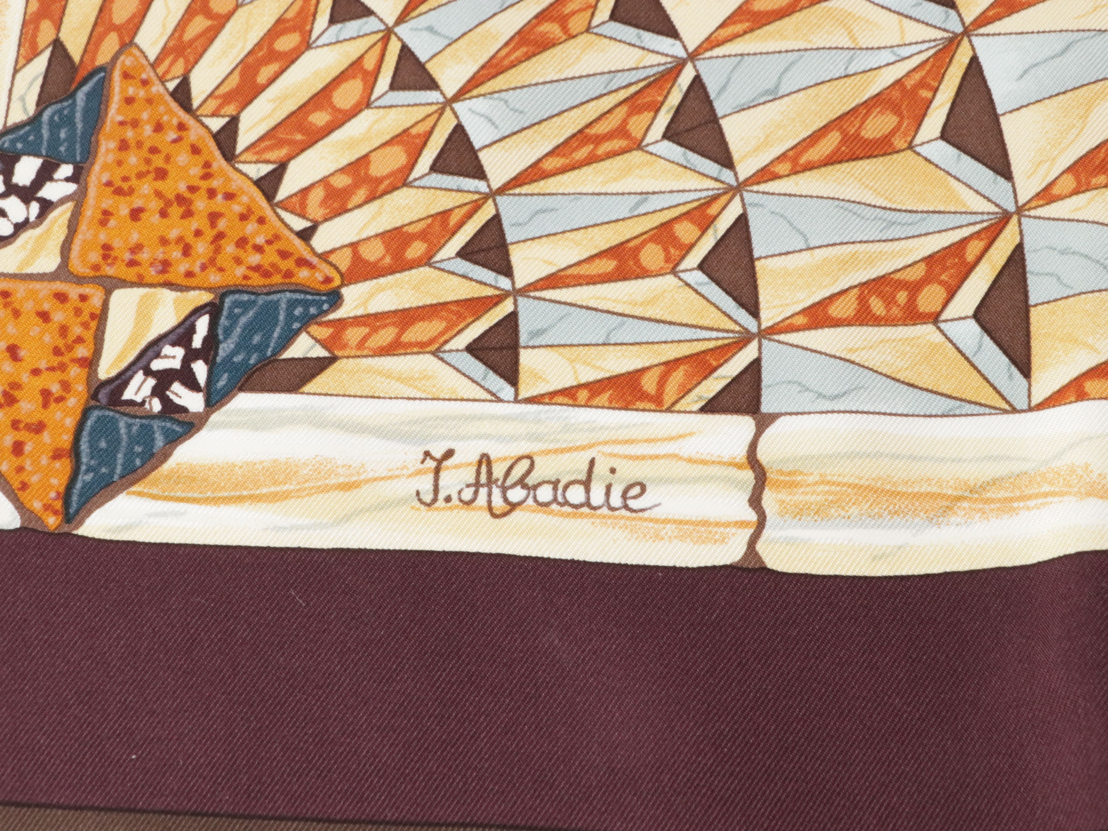 Hermès "Trophées de Venise " Scarf 90 in Silk Twill