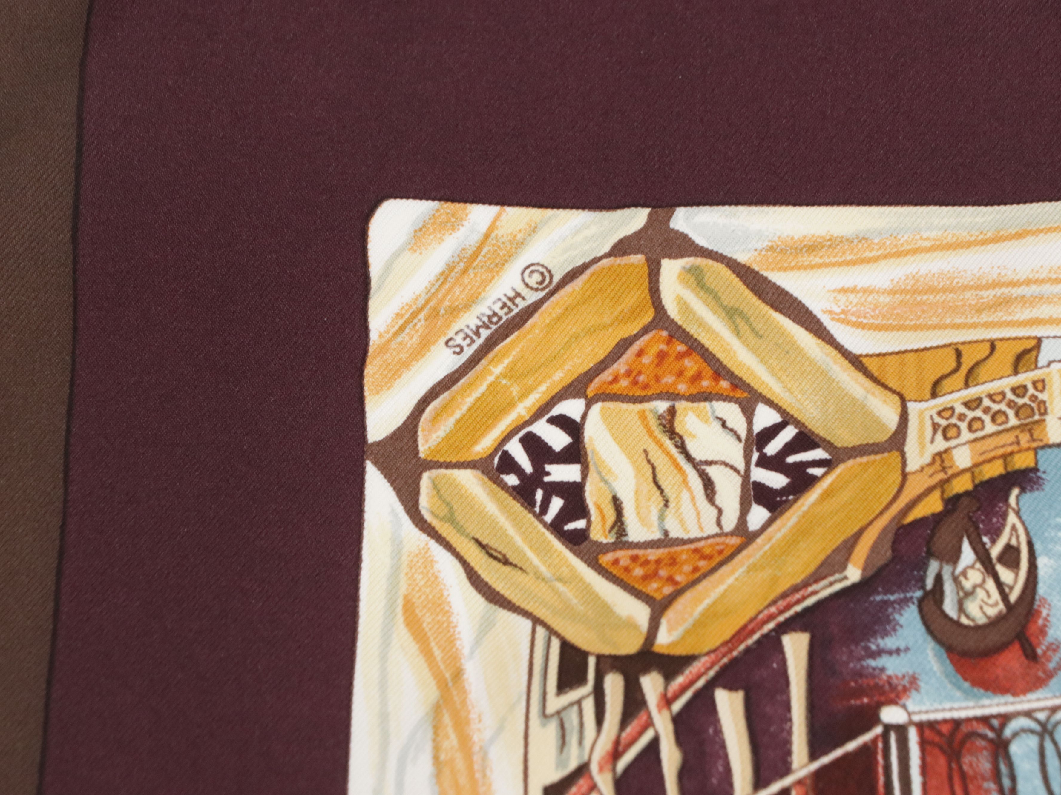 Hermès "Trophées de Venise " Scarf 90 in Silk Twill