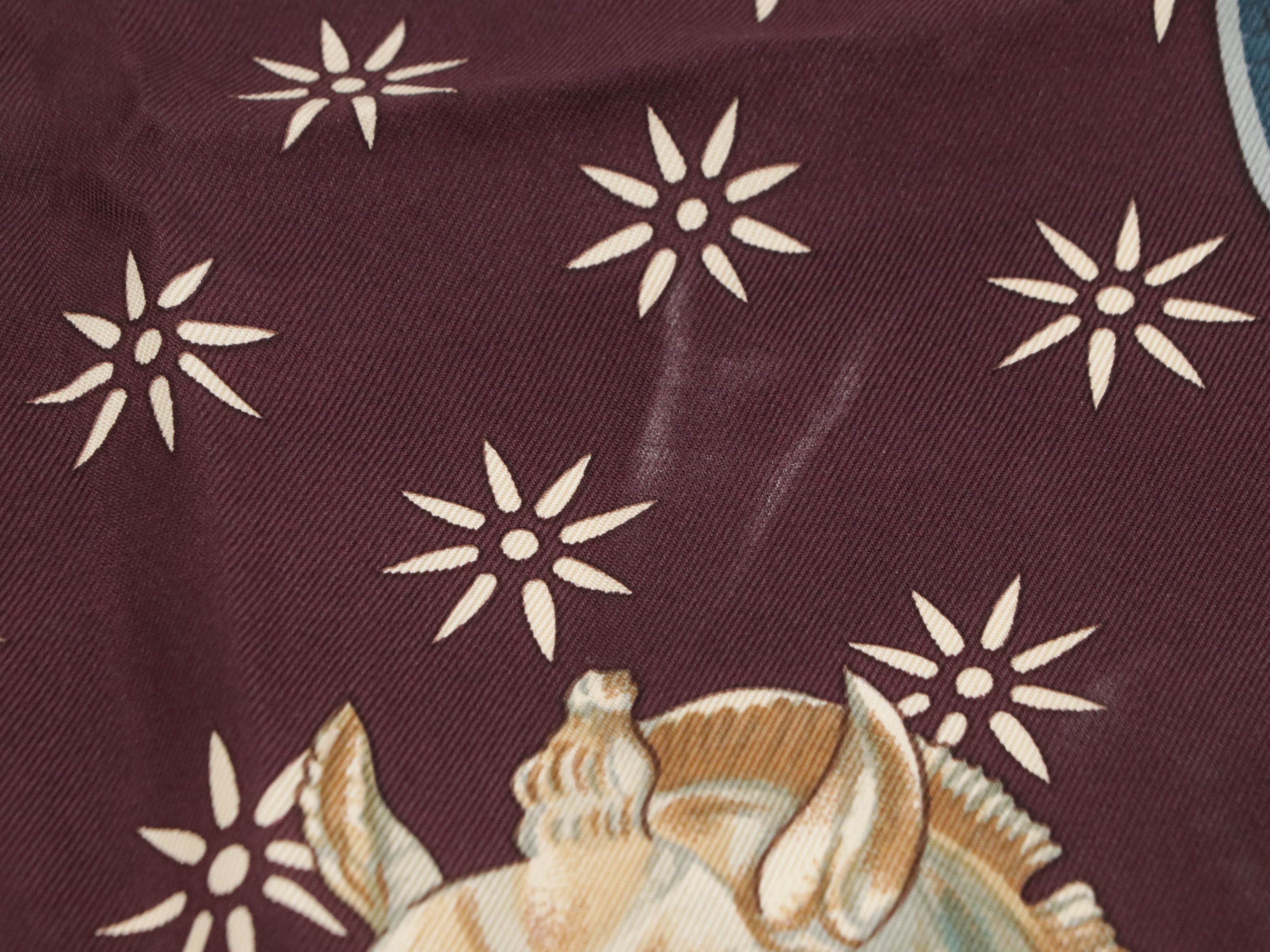 Hermès "Trophées de Venise " Scarf 90 in Silk Twill