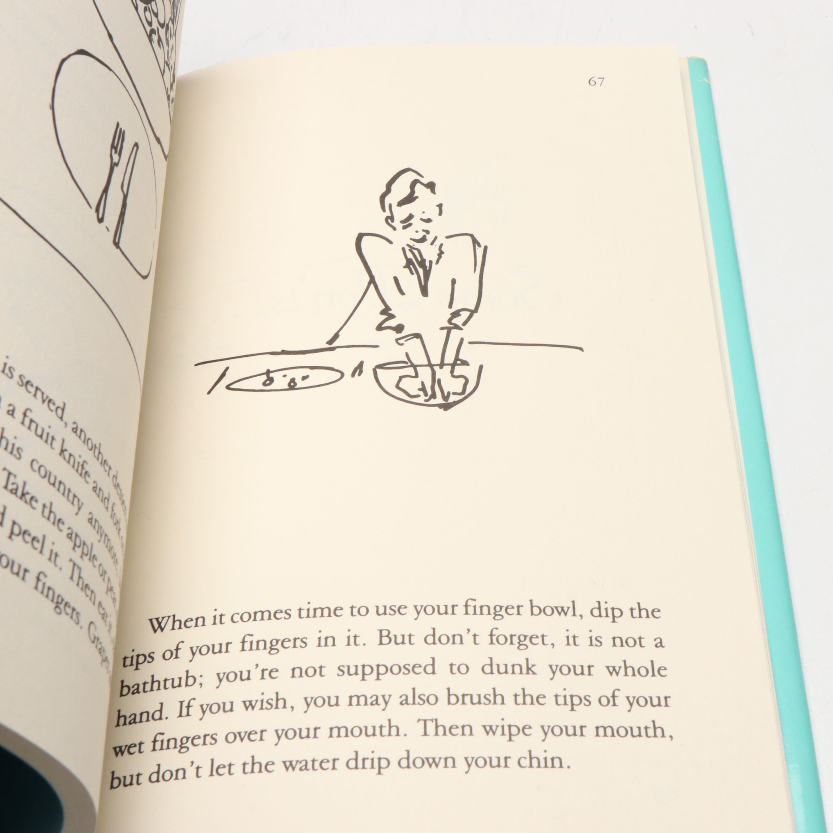 Illustrated "Tiffany's Table Manners for Teenagers" by Walter Hoving, 1989