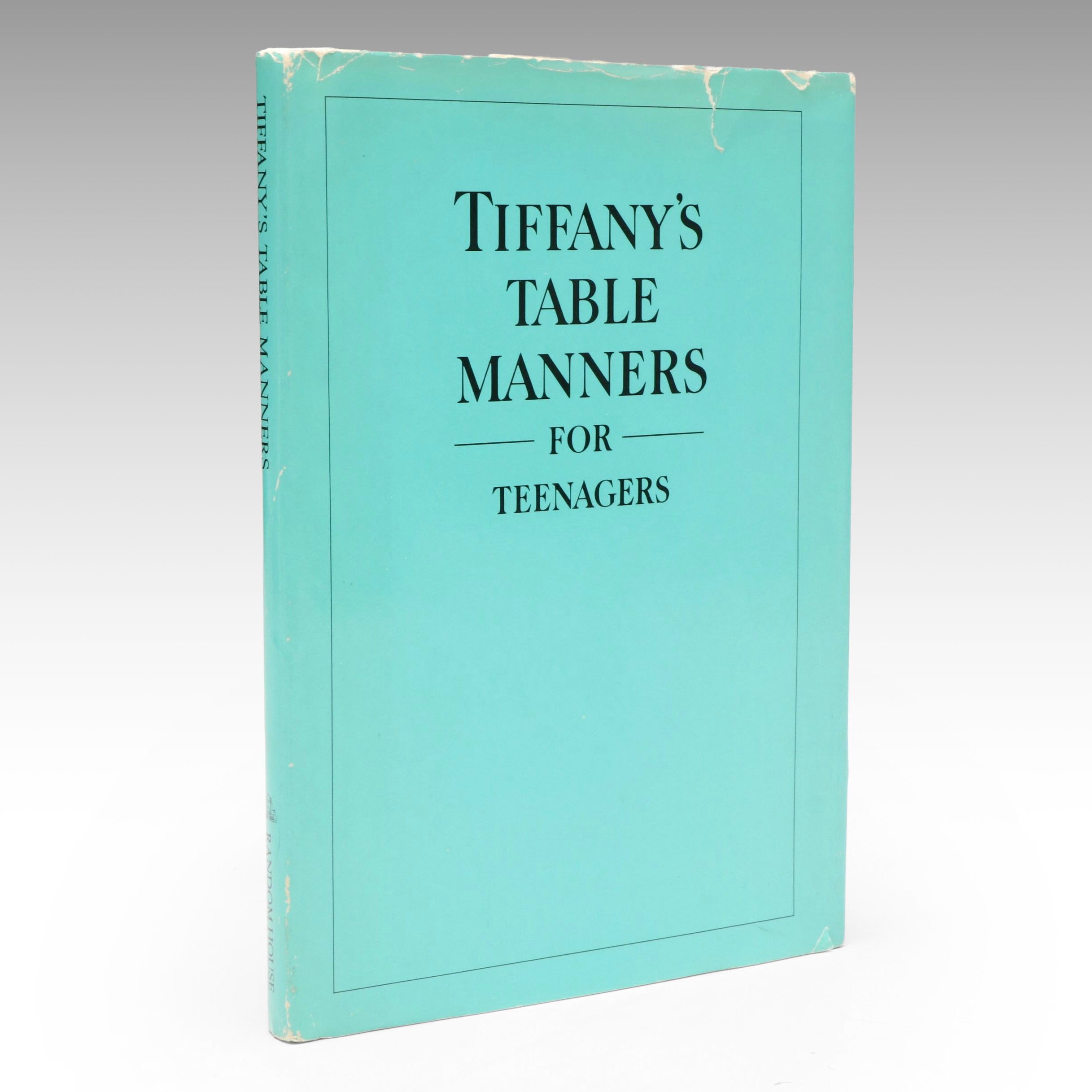 Illustrated "Tiffany's Table Manners for Teenagers" by Walter Hoving, 1989