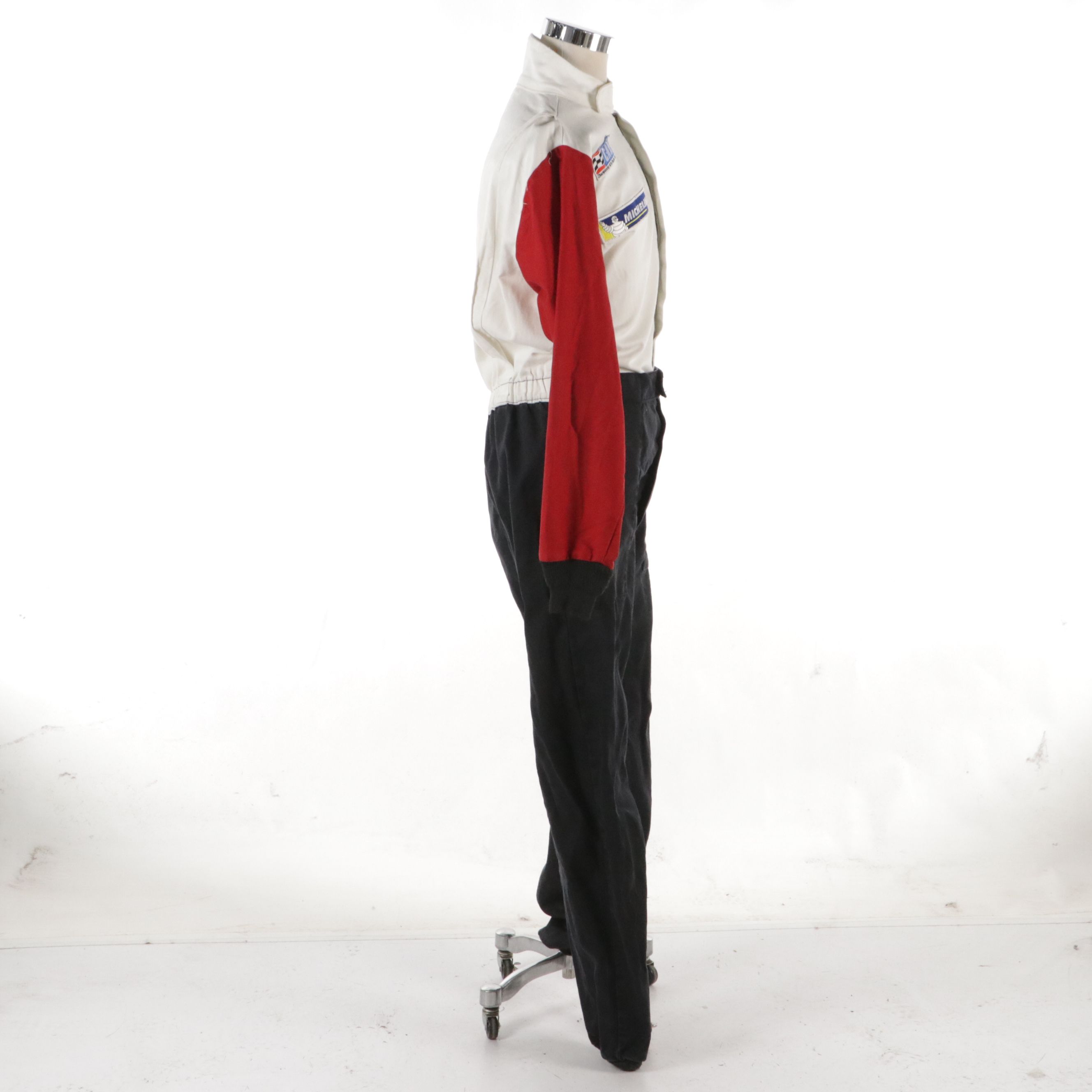 Men's Guard-Line Coveralls in Red/White/Blue Flame Resistant Cotton with Patches