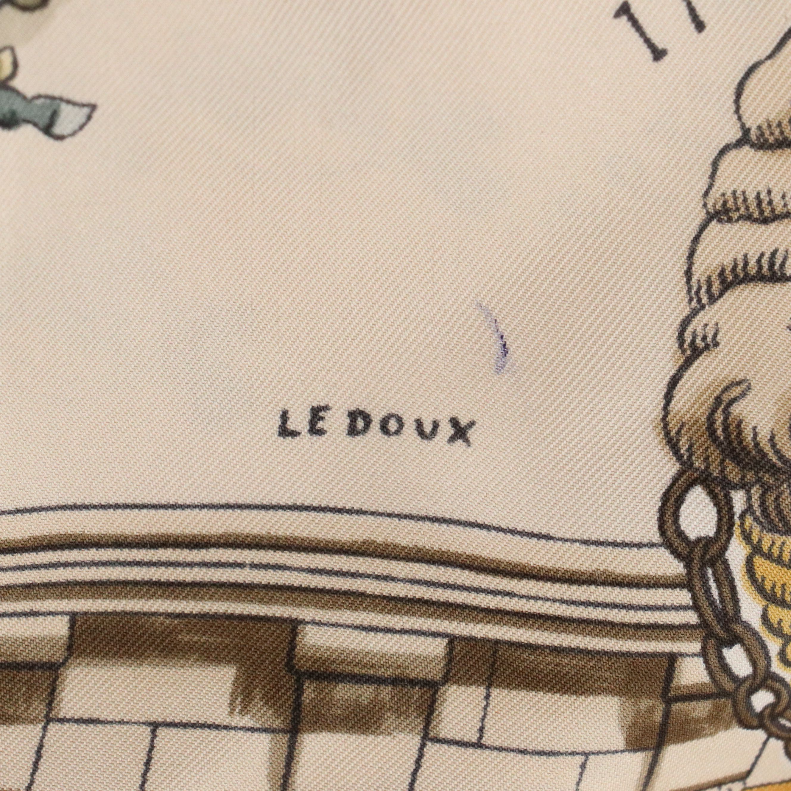 Hermès "Le Pont Neuf à Paris" Scarf 90 in Silk Twill with Box