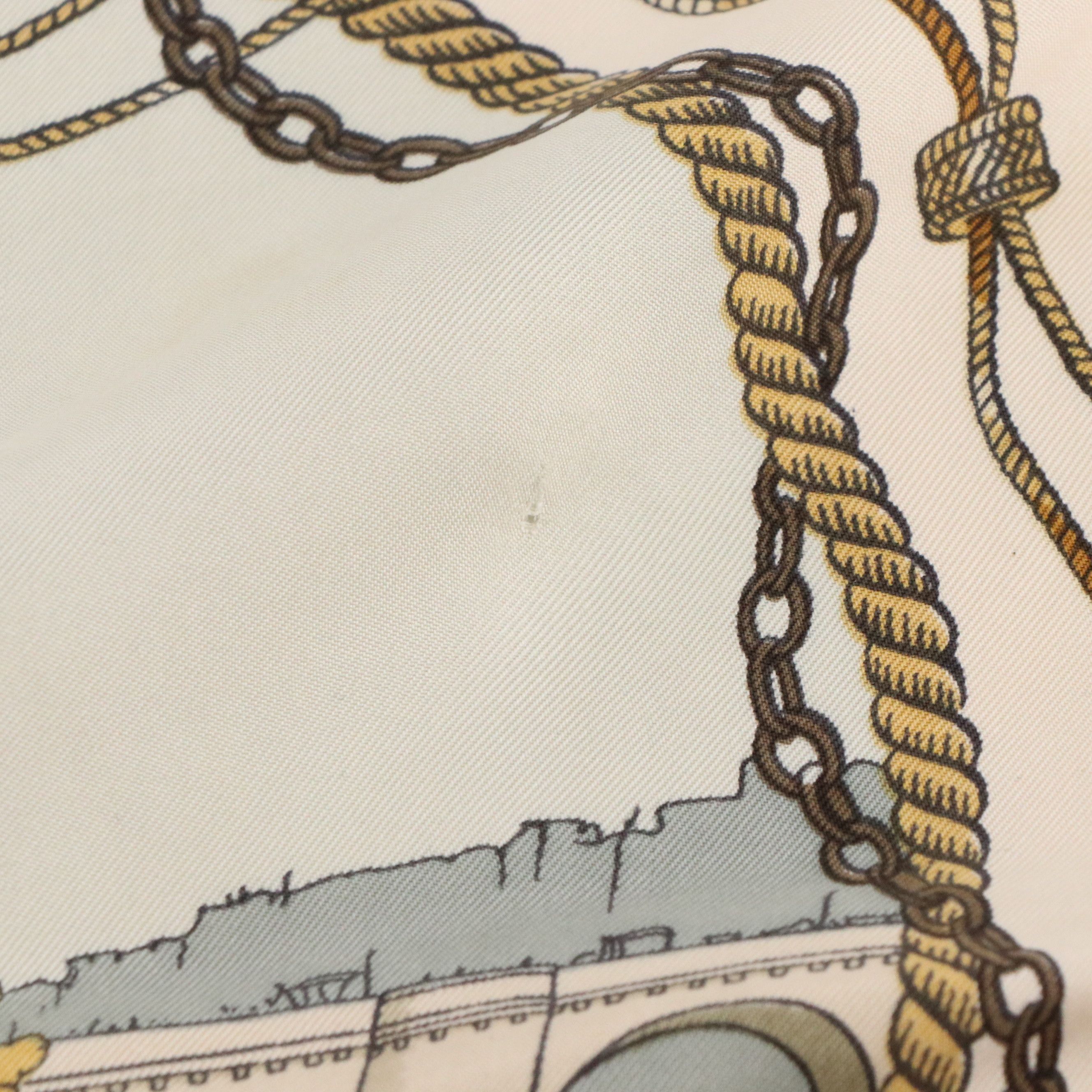 Hermès "Le Pont Neuf à Paris" Scarf 90 in Silk Twill with Box