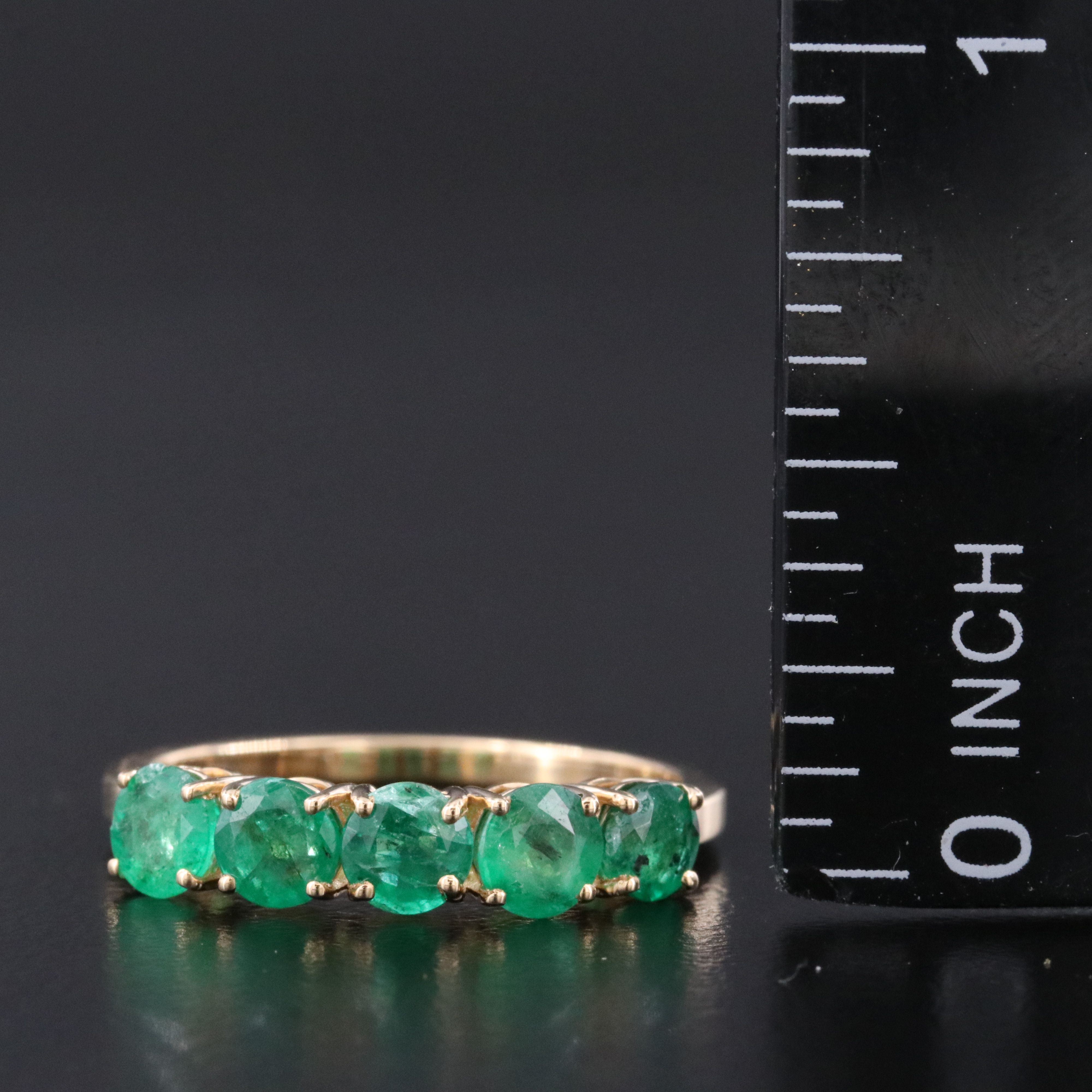 18K 1.19 CTW Emerald Ring