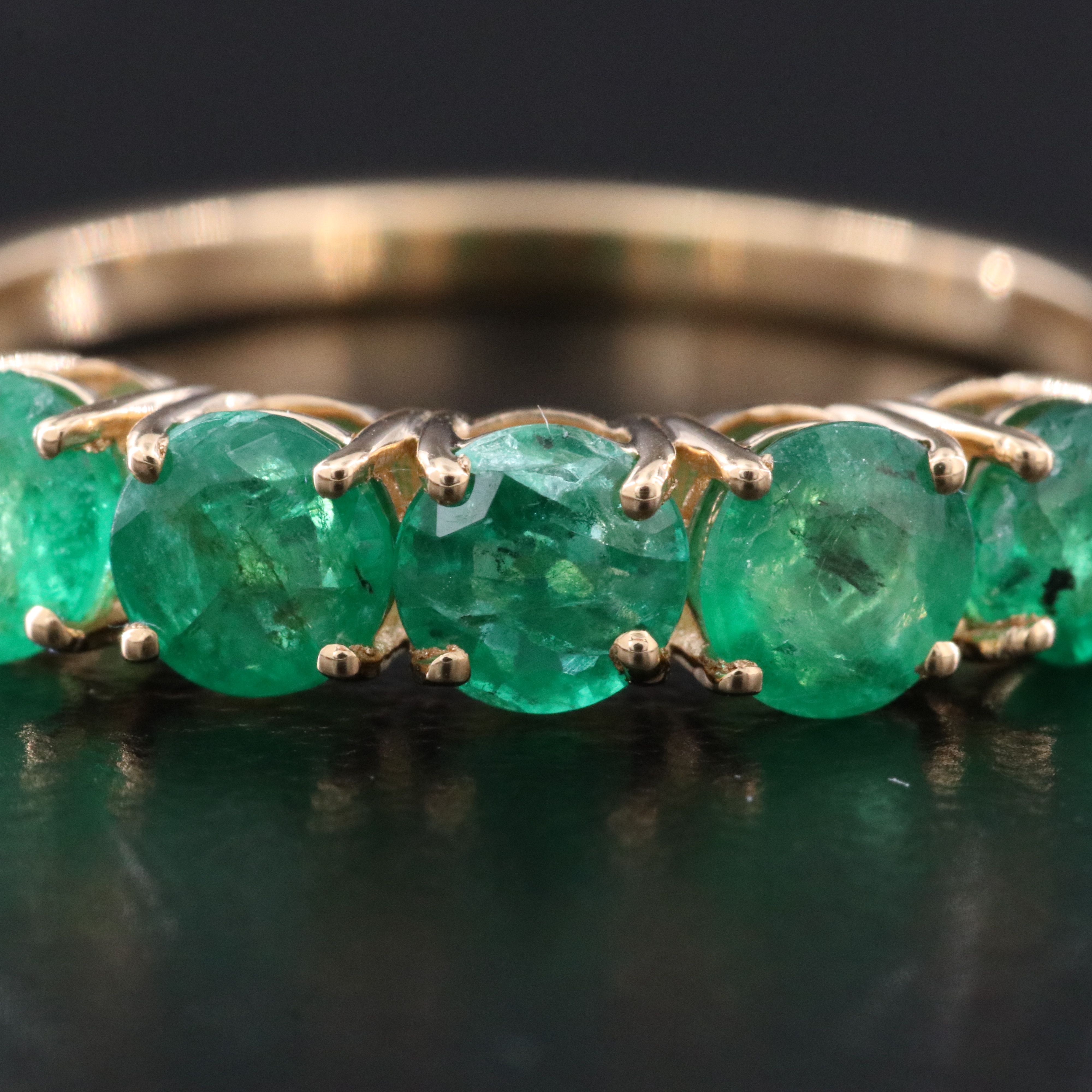 18K 1.19 CTW Emerald Ring