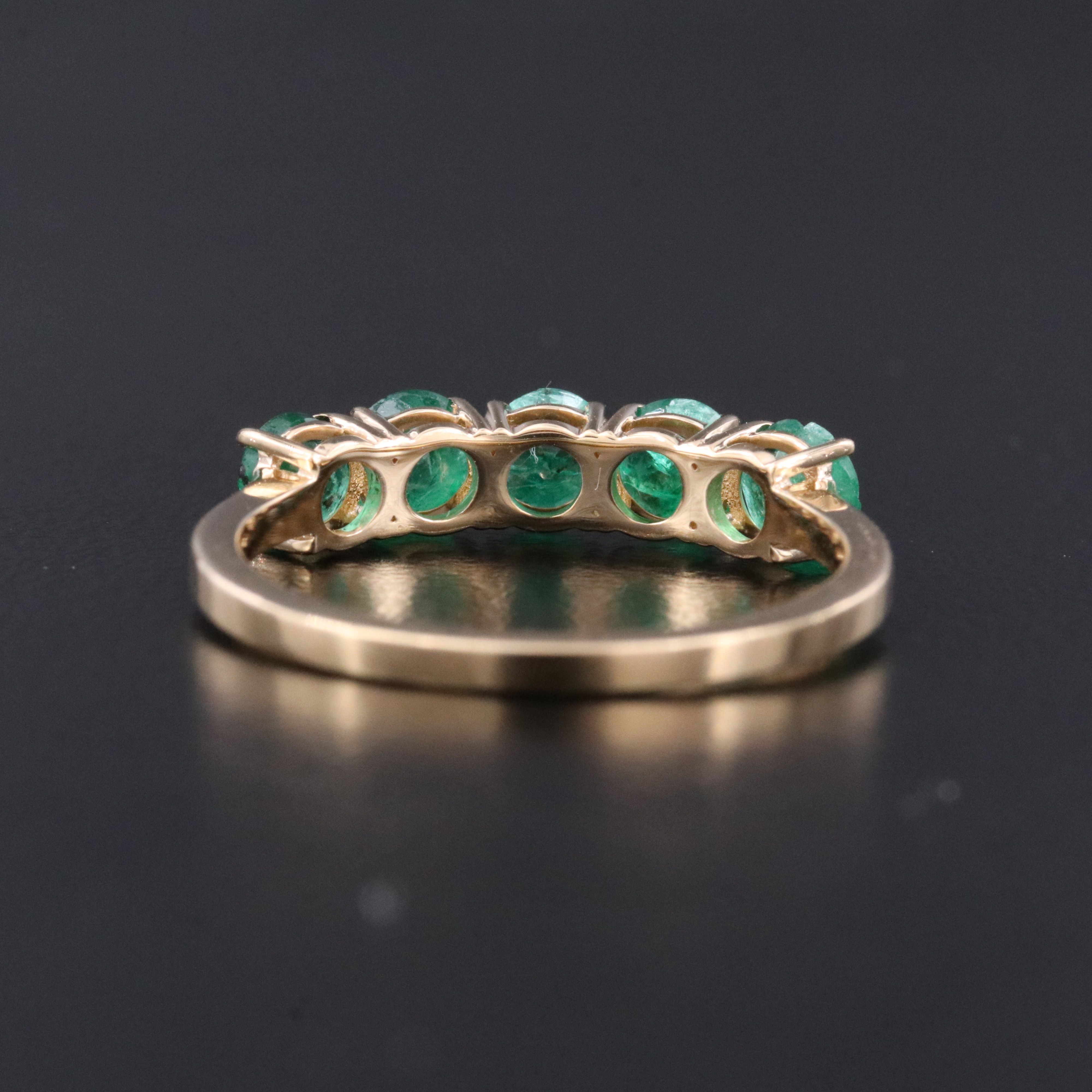 18K 1.19 CTW Emerald Ring