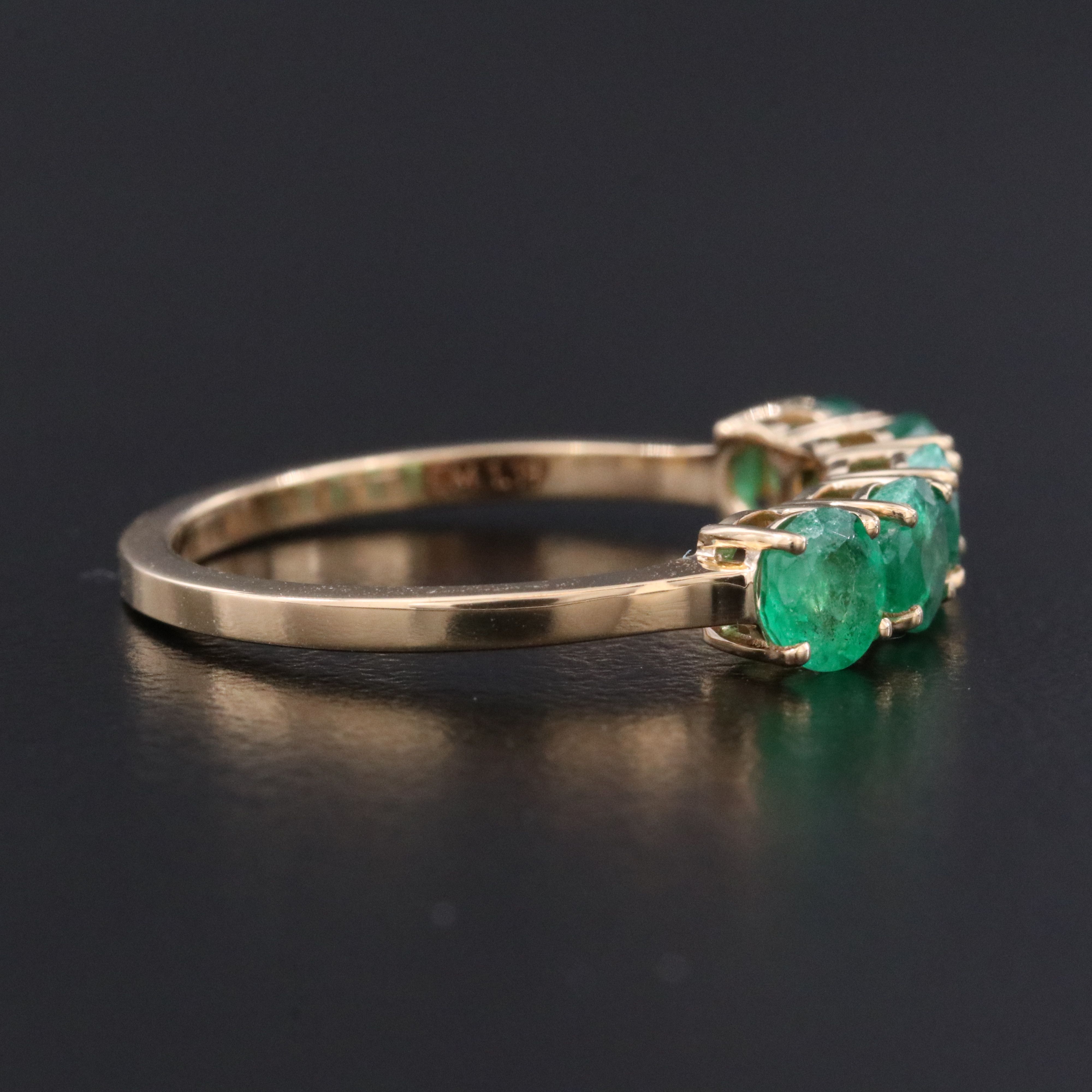 18K 1.19 CTW Emerald Ring