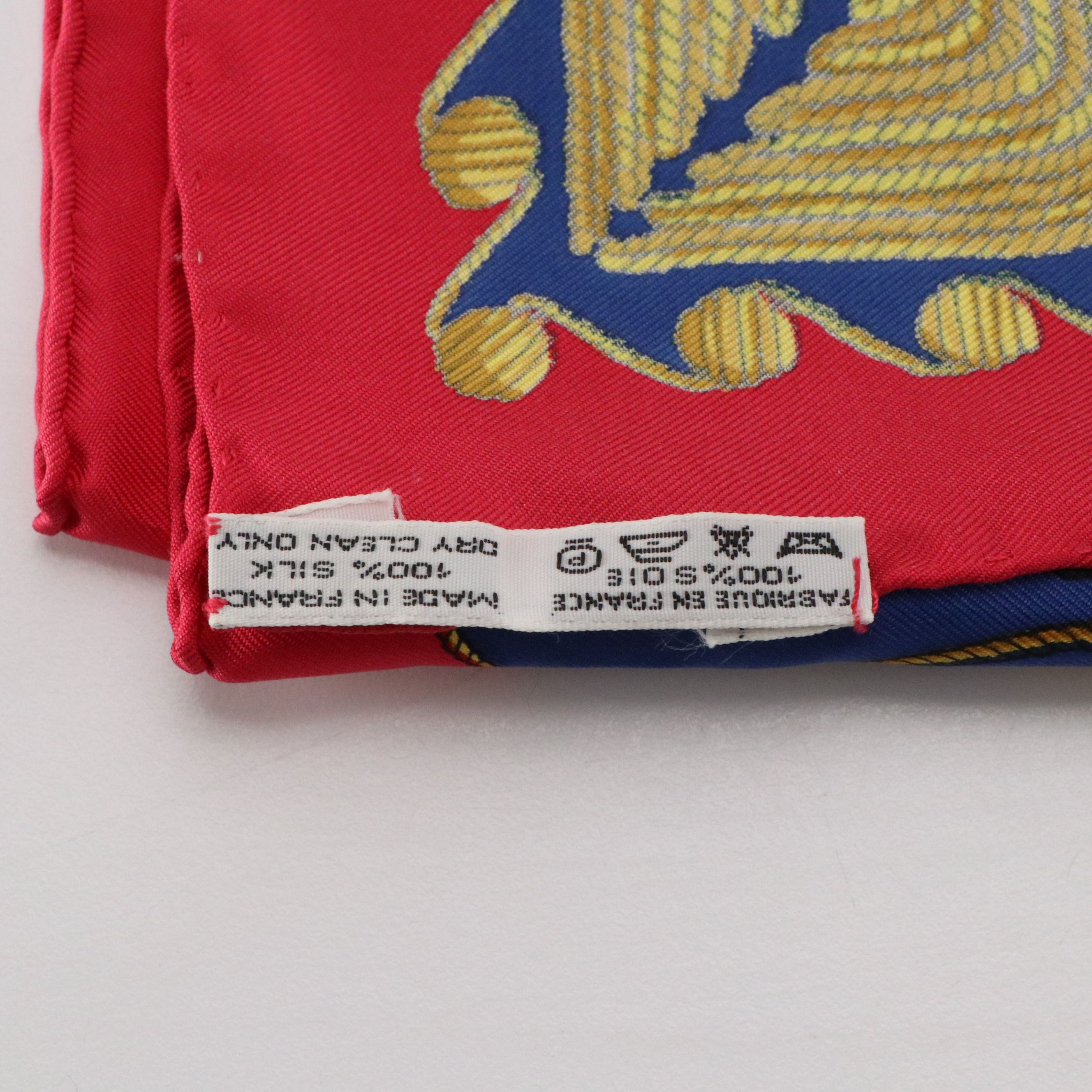 Hermès "Arabesques" Scarf 90 in Silk Twill