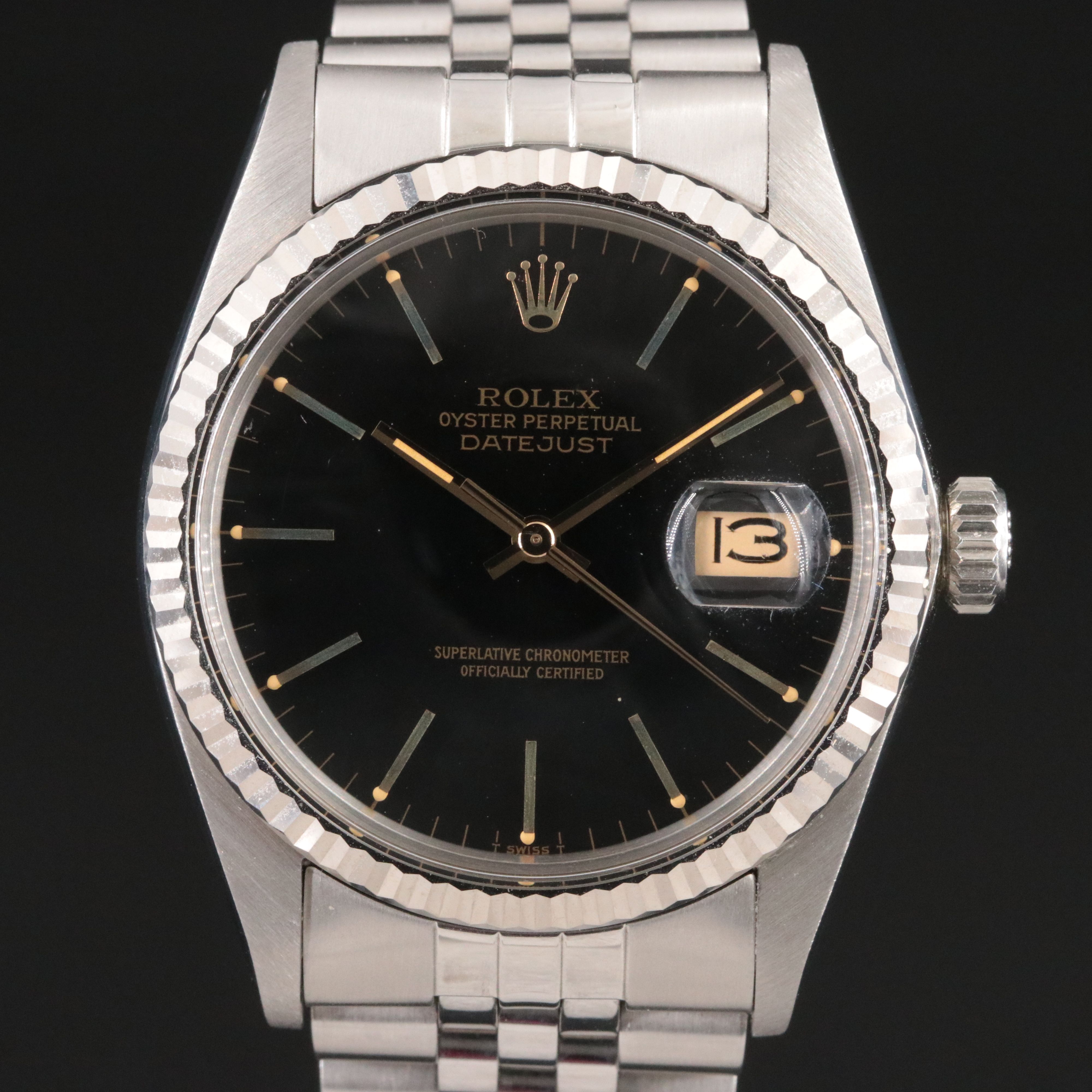 1983 Rolex Steel & 18K Datejust Model 16014