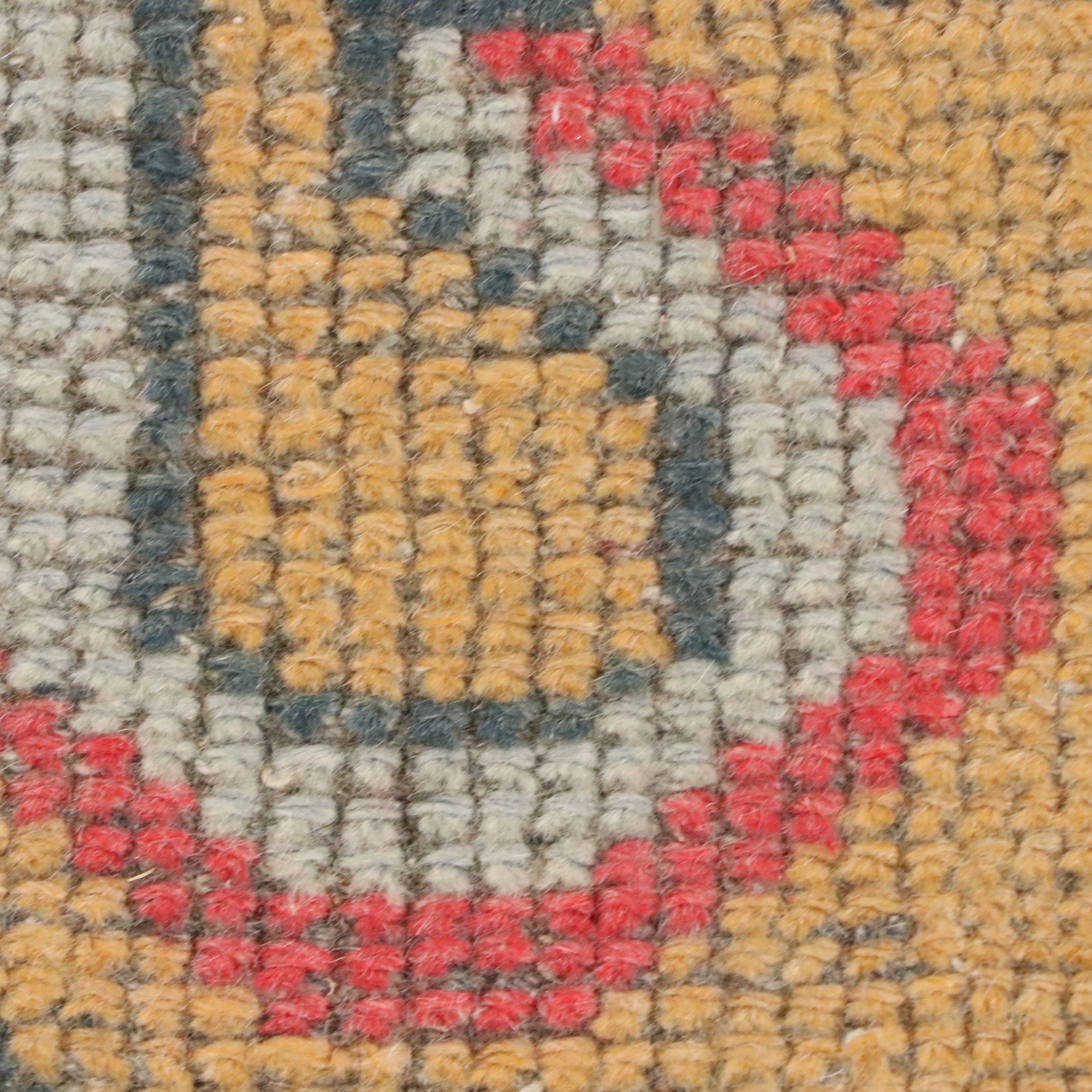 4'4 x 8'7 Hand-Knotted Turkish Anatolian Area Rug