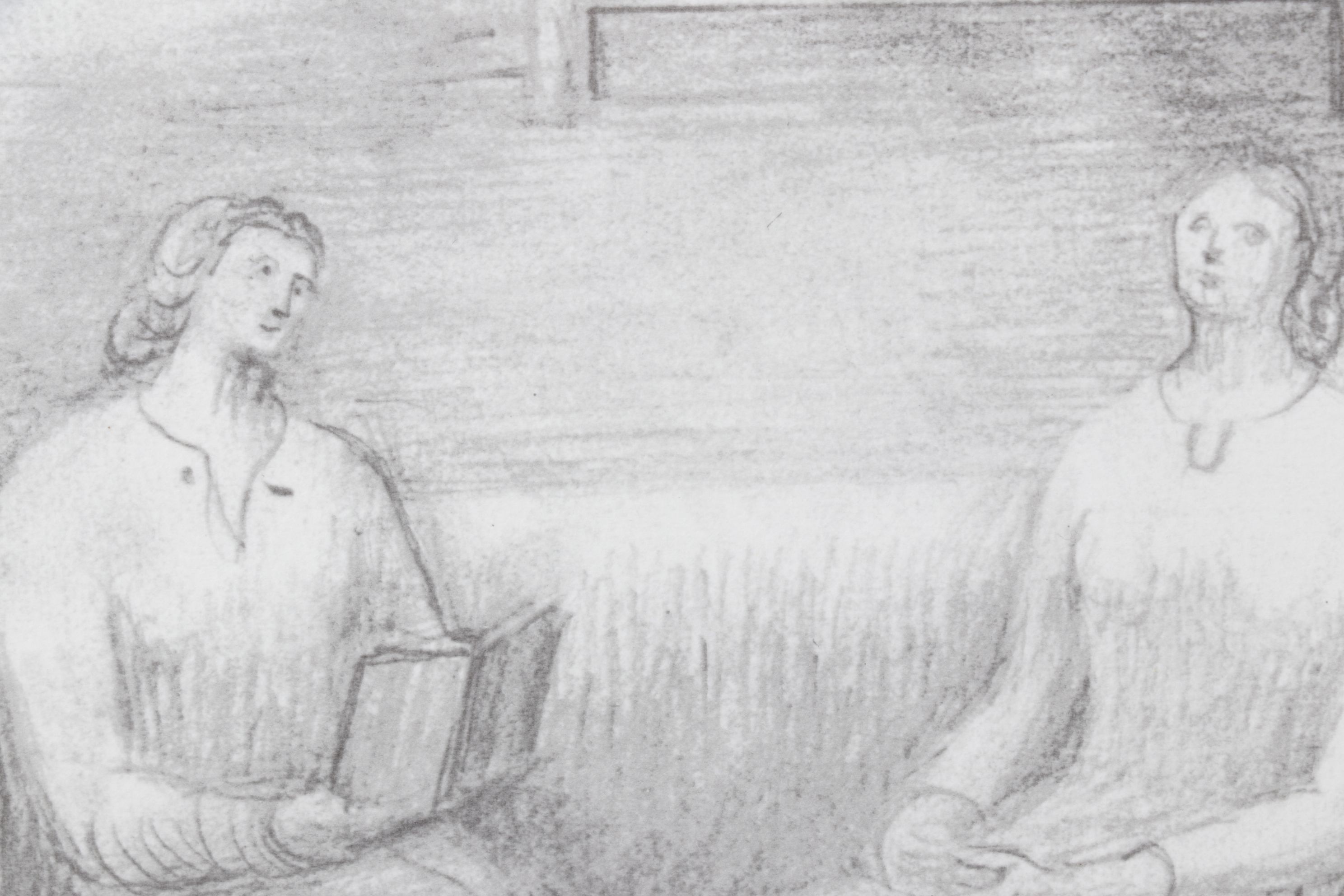 Offset Lithograph After Henry Moore "Two Women in a Sitting-Room", 1983