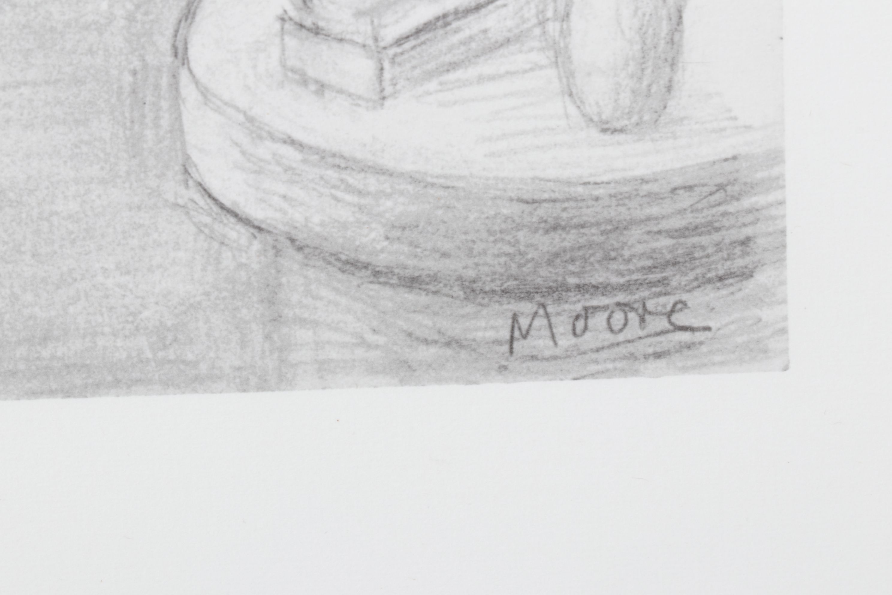 Offset Lithograph After Henry Moore "Two Women in a Sitting-Room", 1983