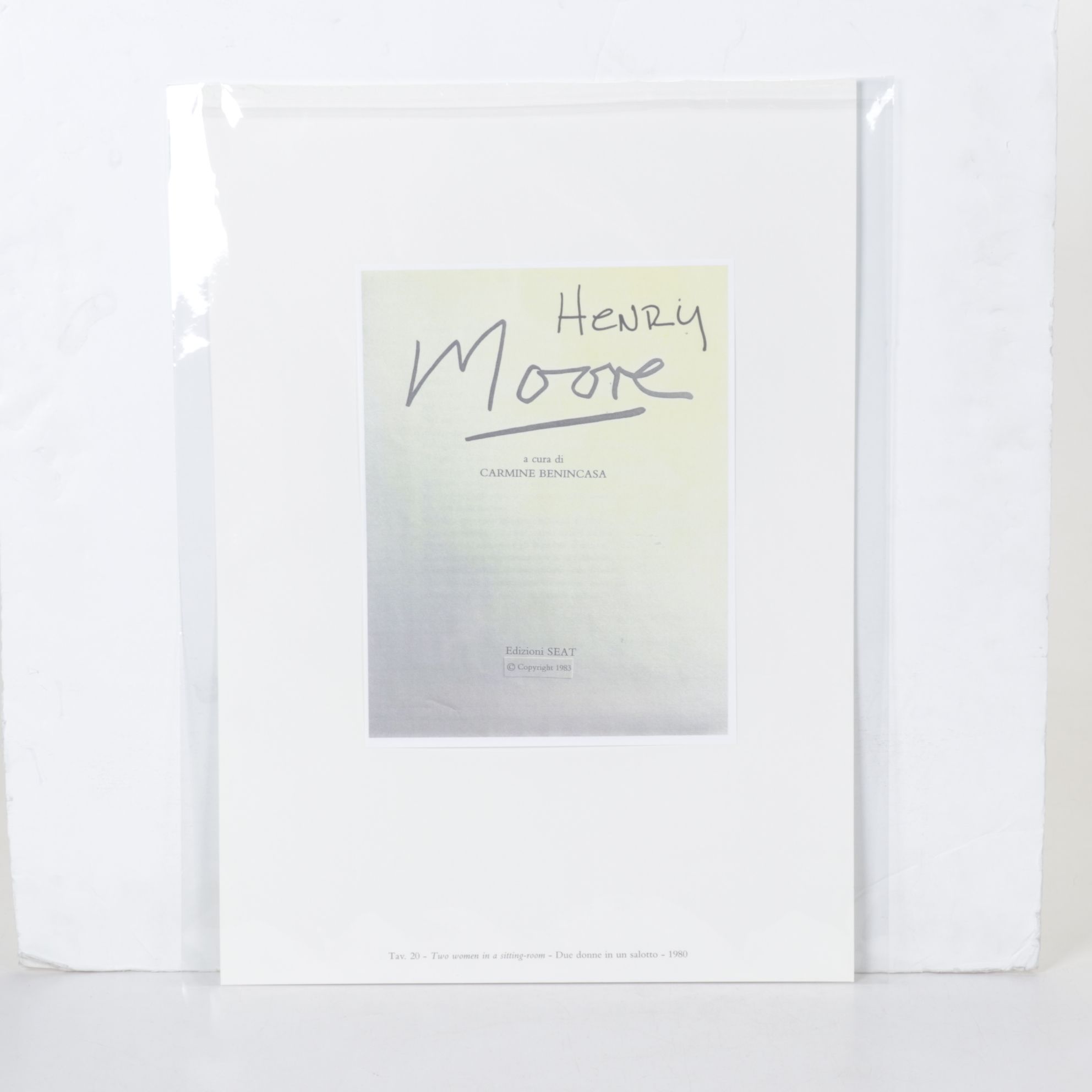 Offset Lithograph After Henry Moore "Two Women in a Sitting-Room", 1983