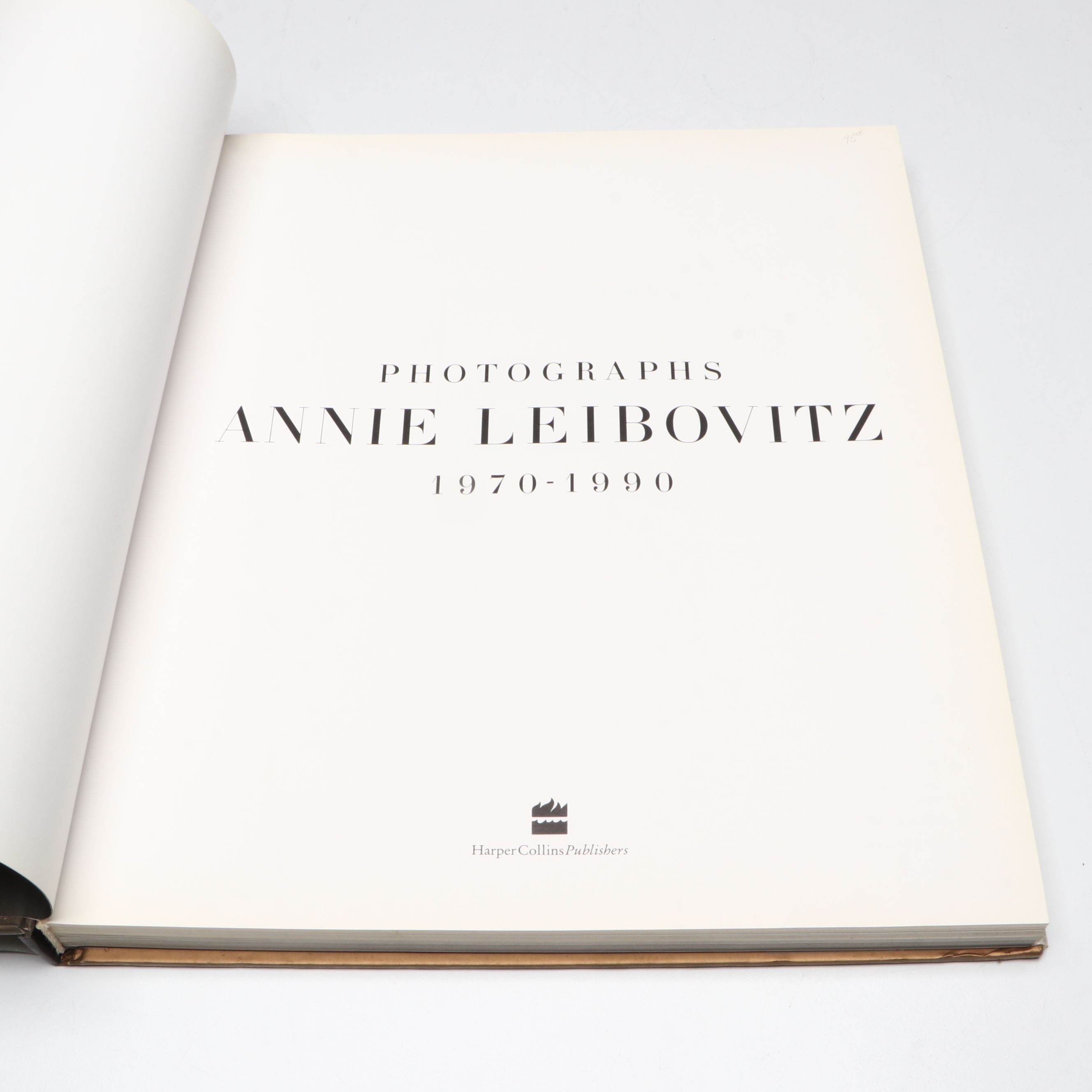 First Printing "Photographs, 1970–1990" by Annie Leibovitz, 1991