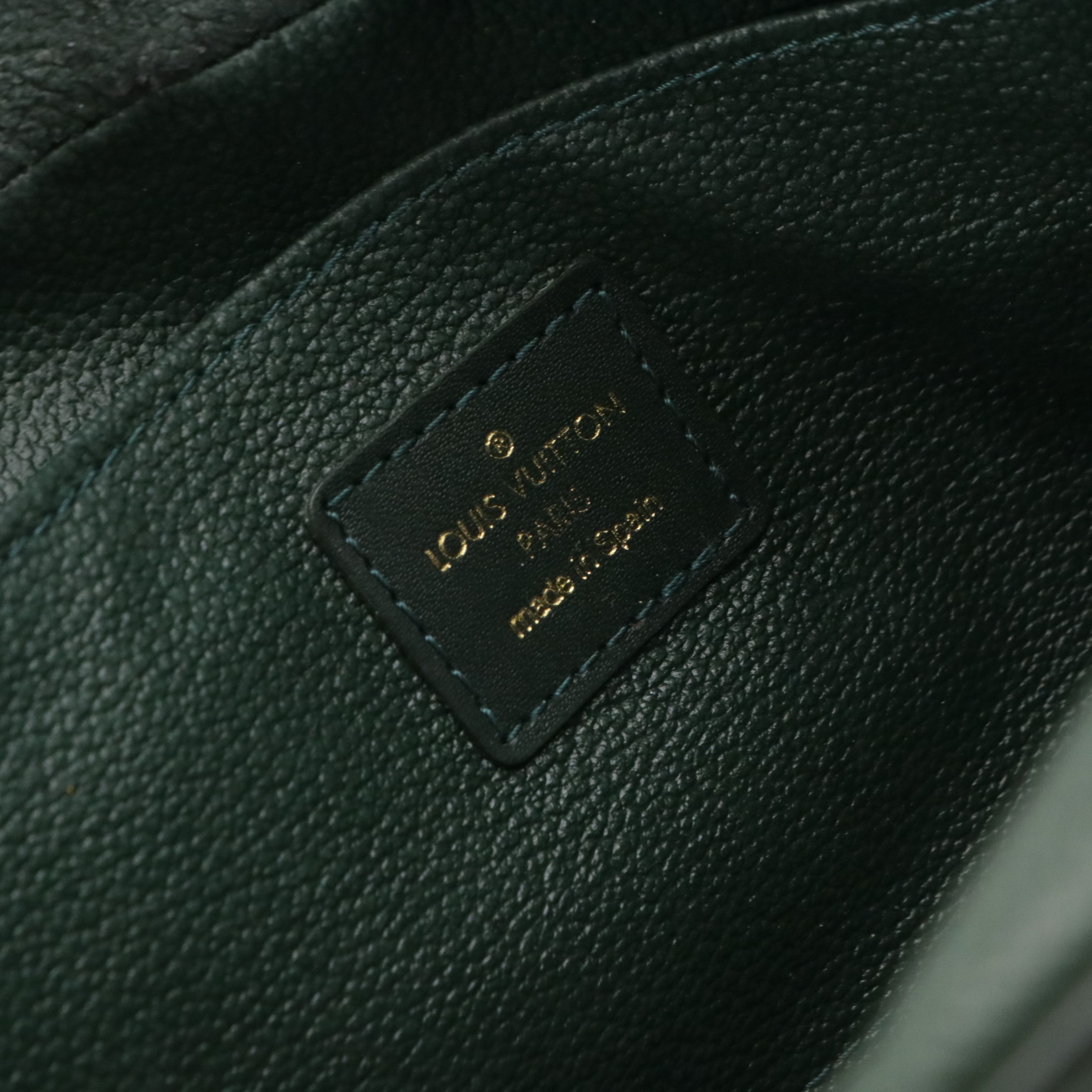 Louis Vuitton Palana Soft Toiletry Pouch in Dark Green Taïga Leather