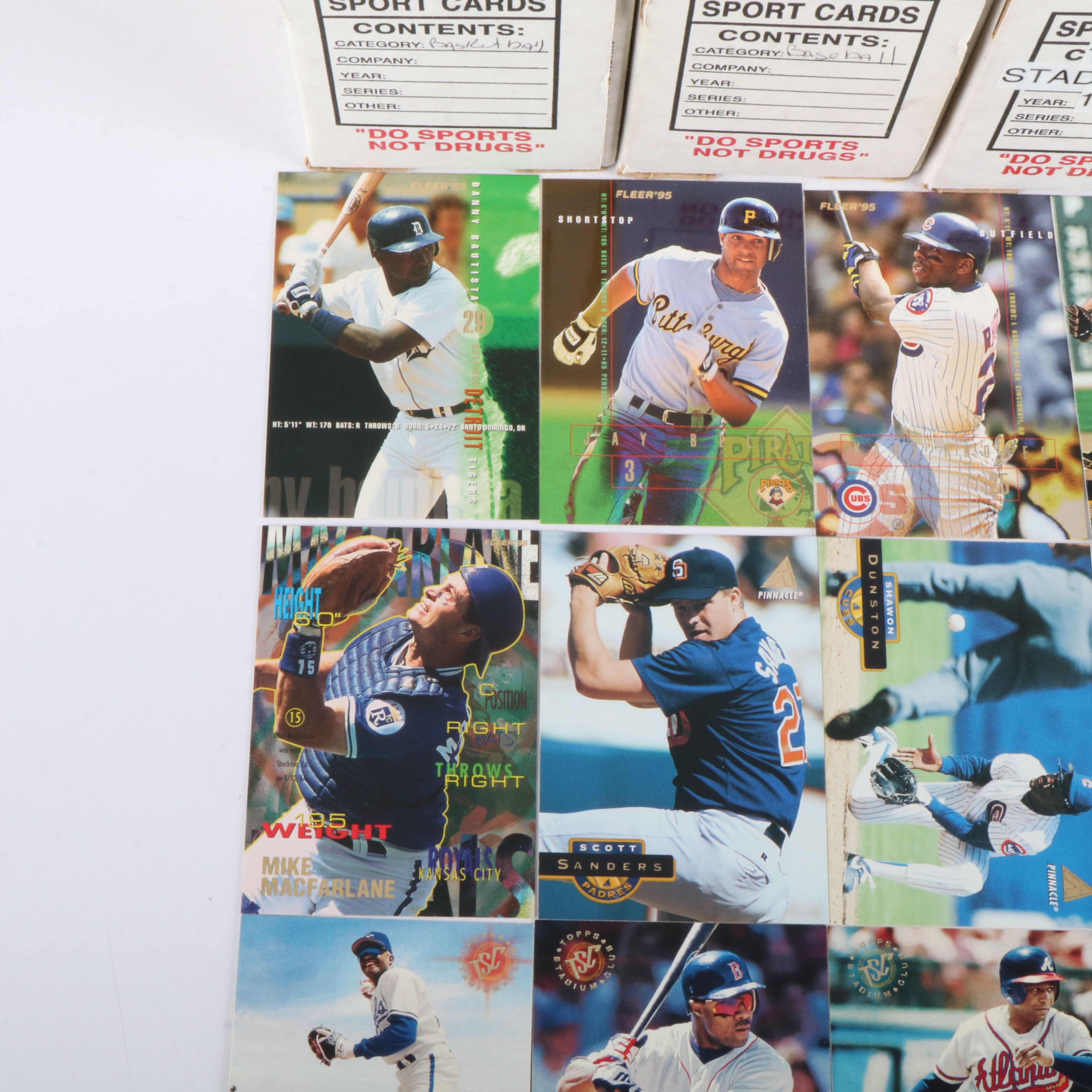 Four Boxes of Baseball Cards from the 1990s, and More, Over 2,800 Cards Total