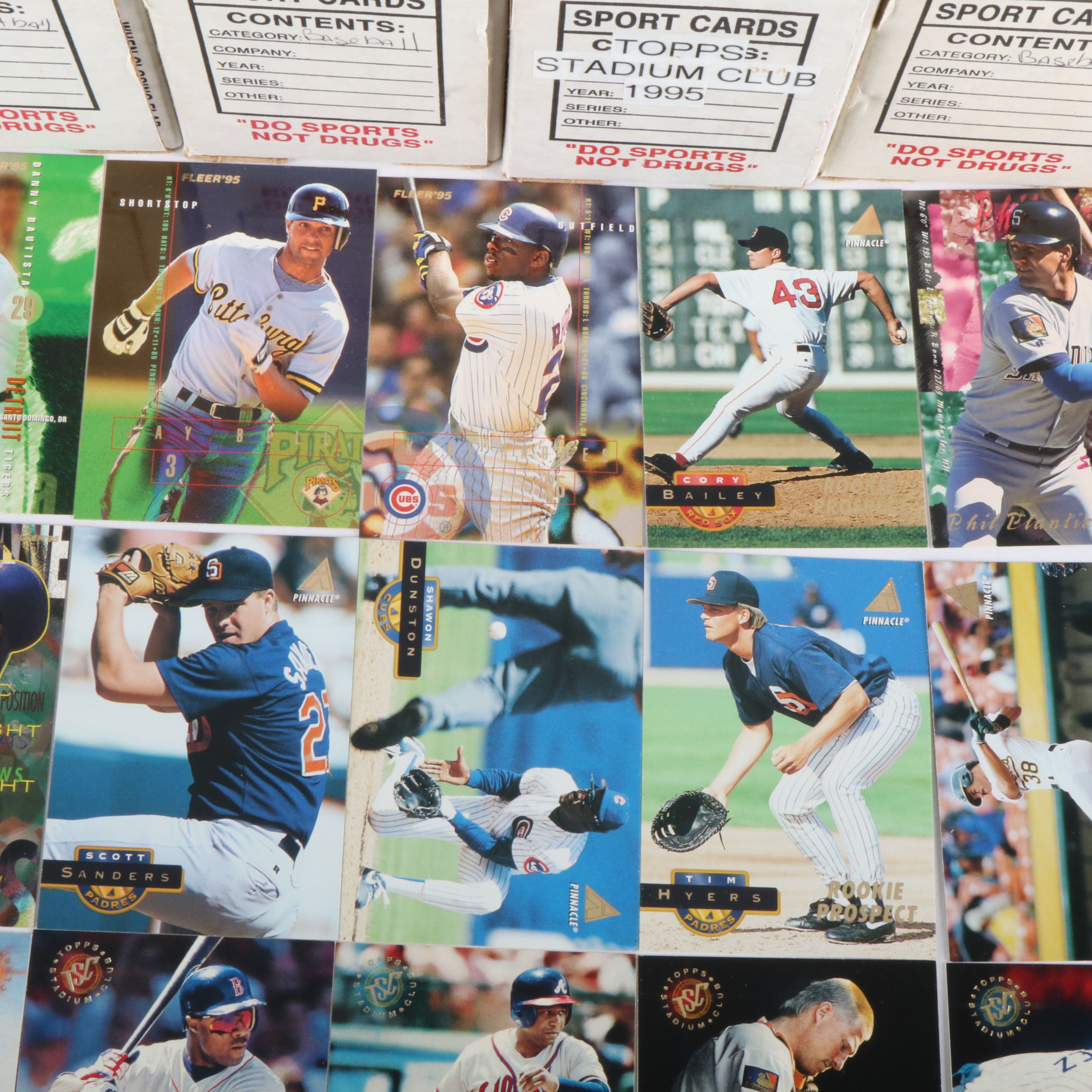 Four Boxes of Baseball Cards from the 1990s, and More, Over 2,800 Cards Total