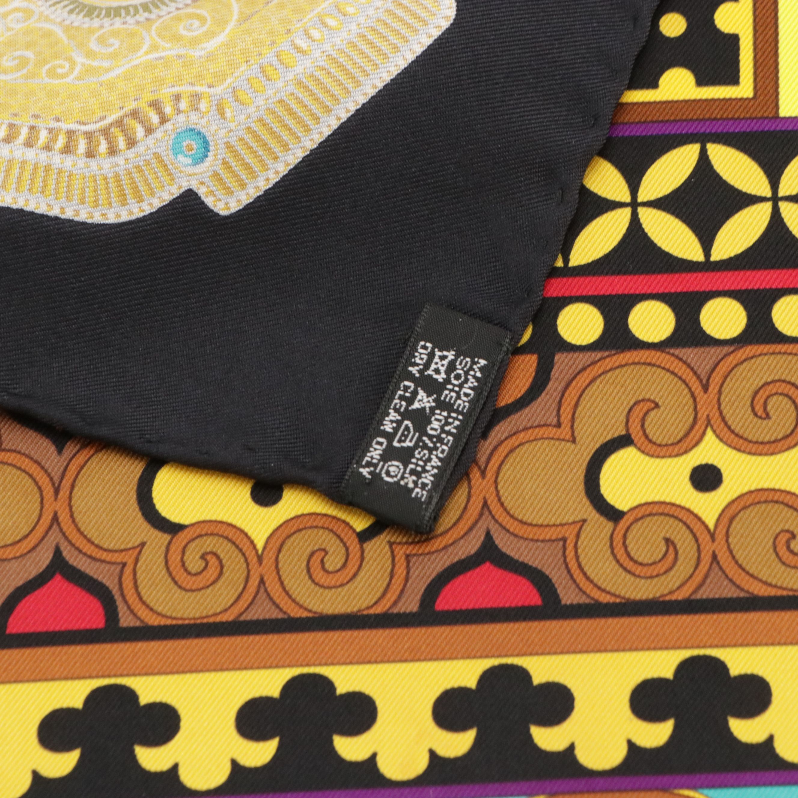 Hermès "La Femmes aux Semelles de Vent" Silk Twill Scarf 90 in Box