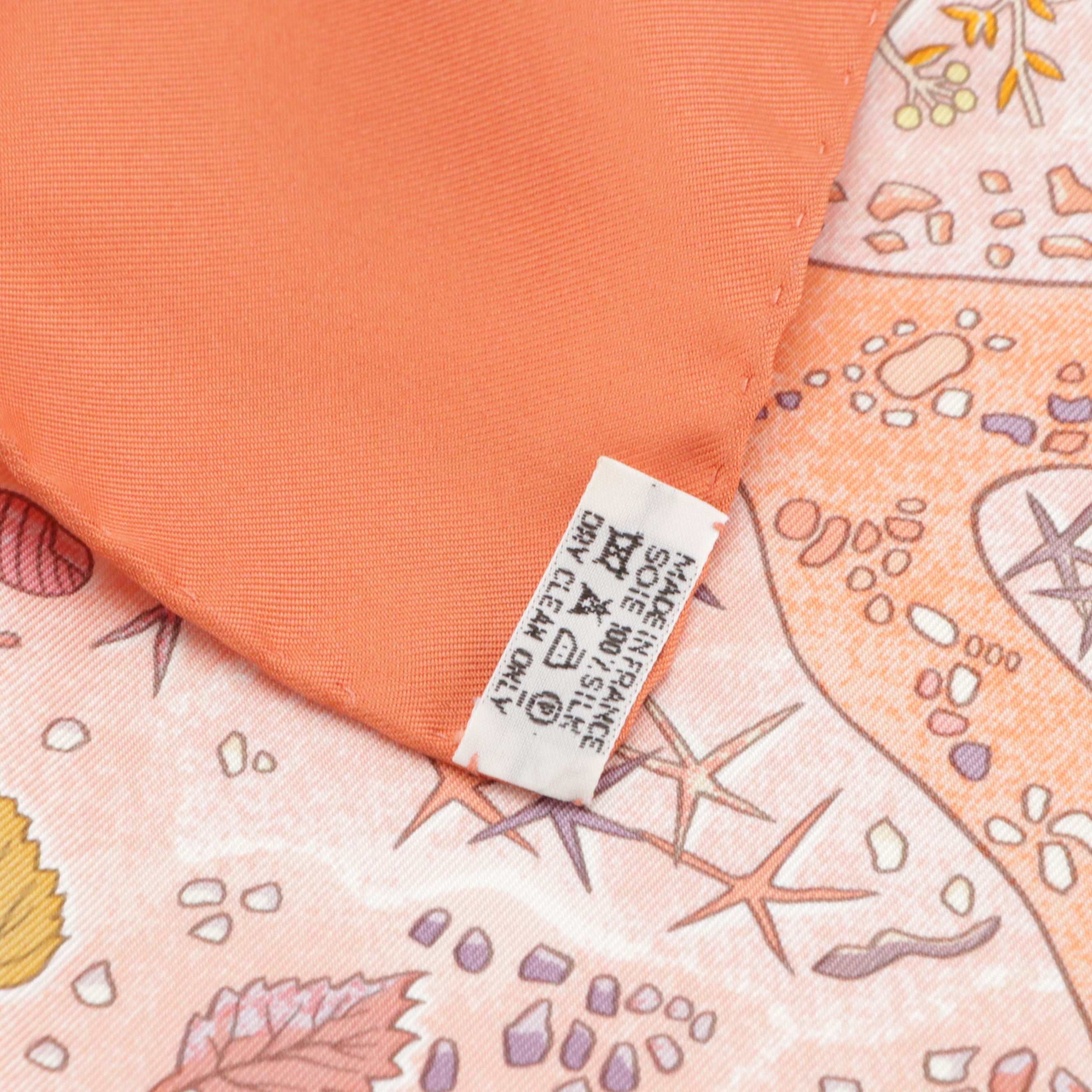 Hermès "Chemins de Garrigue" Scarf 90 in Silk Twill with Box