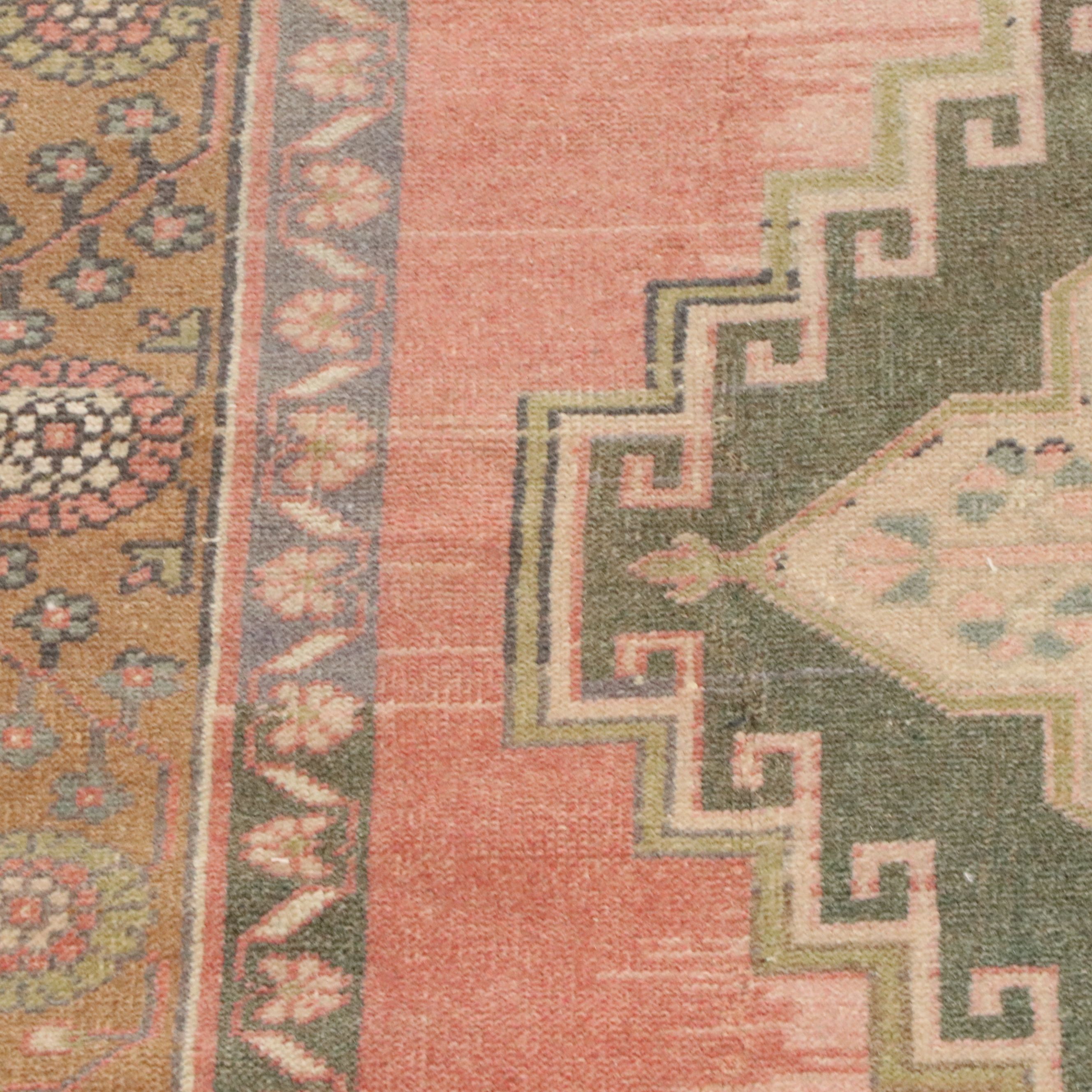 5'8 x 11'3 Hand-Knotted Turkish Oushak Long Rug