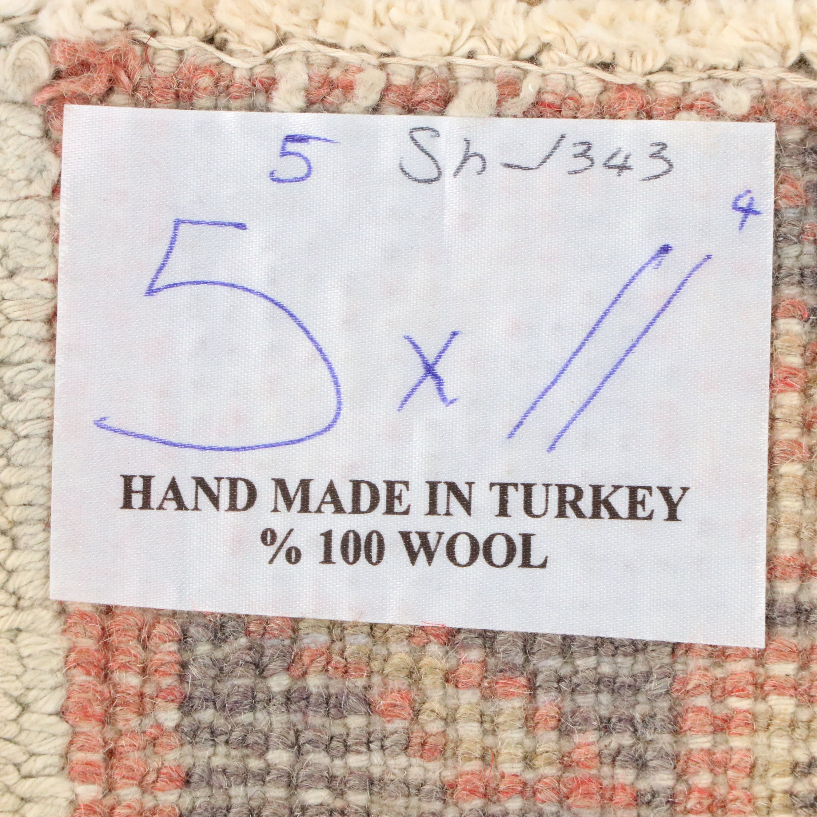 5'8 x 11'3 Hand-Knotted Turkish Oushak Long Rug