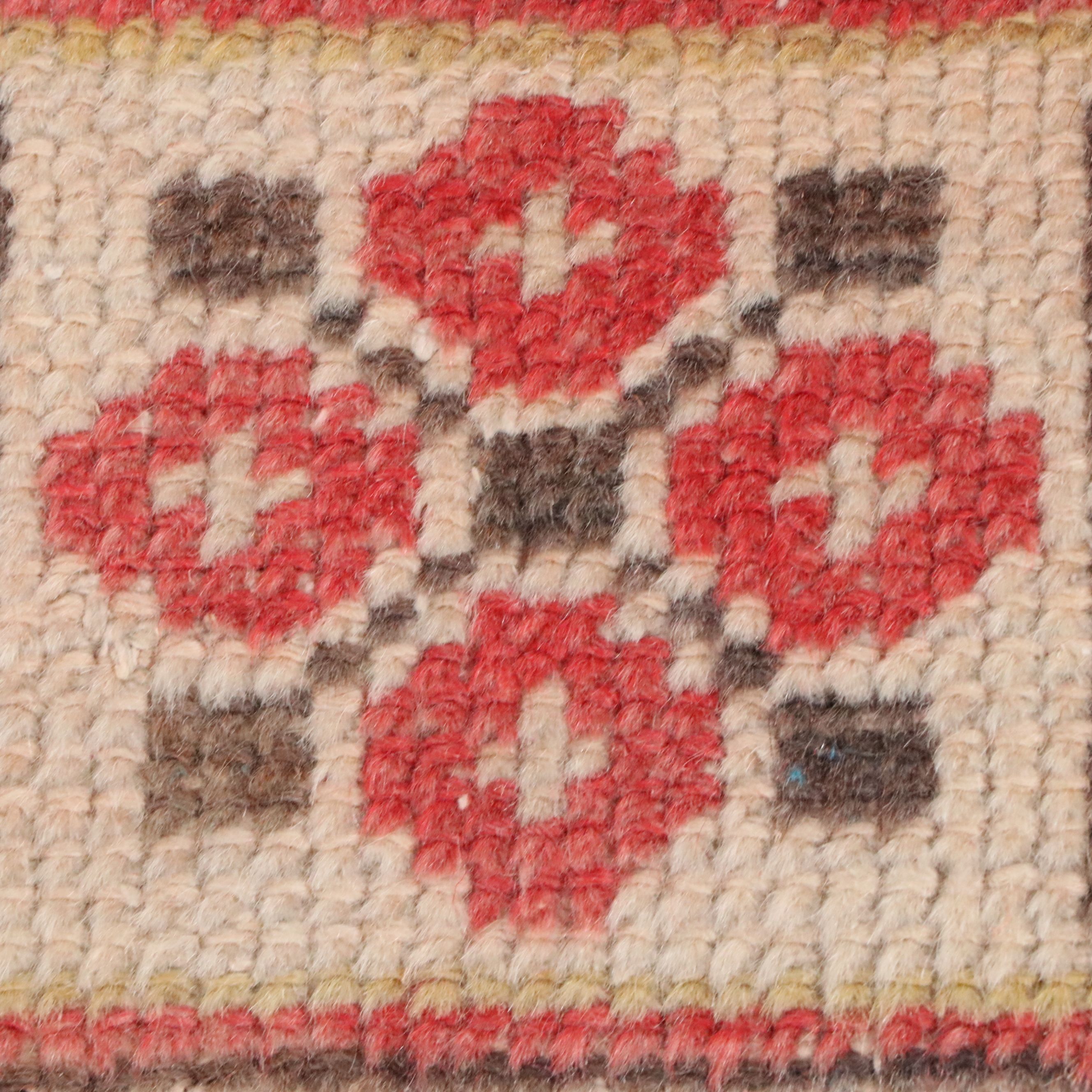 4'5 x 8'8 Hand-Knotted Turkish Oushak Area Rug